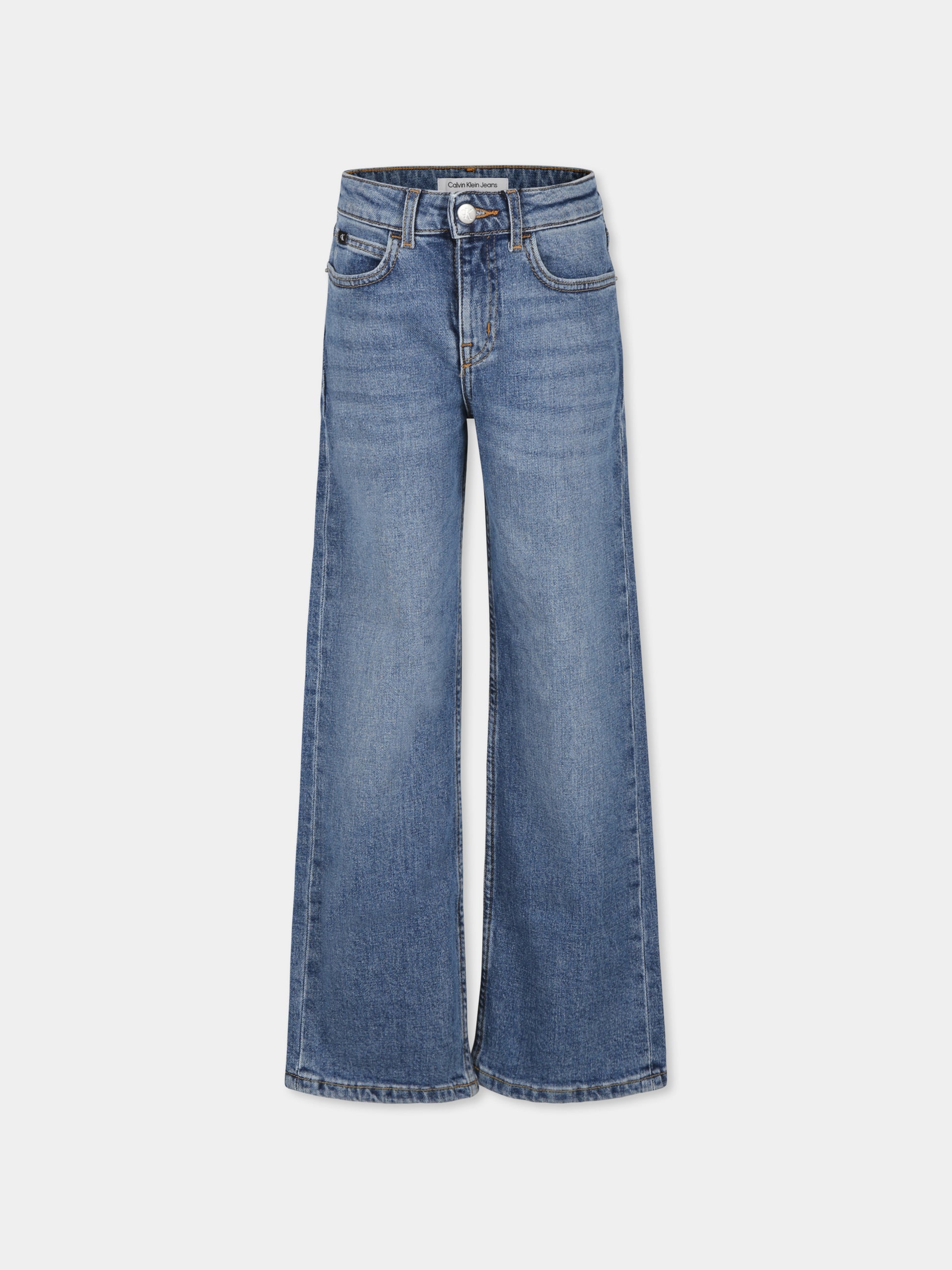 Jeans blu per bambina,Calvin Klein Kids,IG0IG02512 1A4