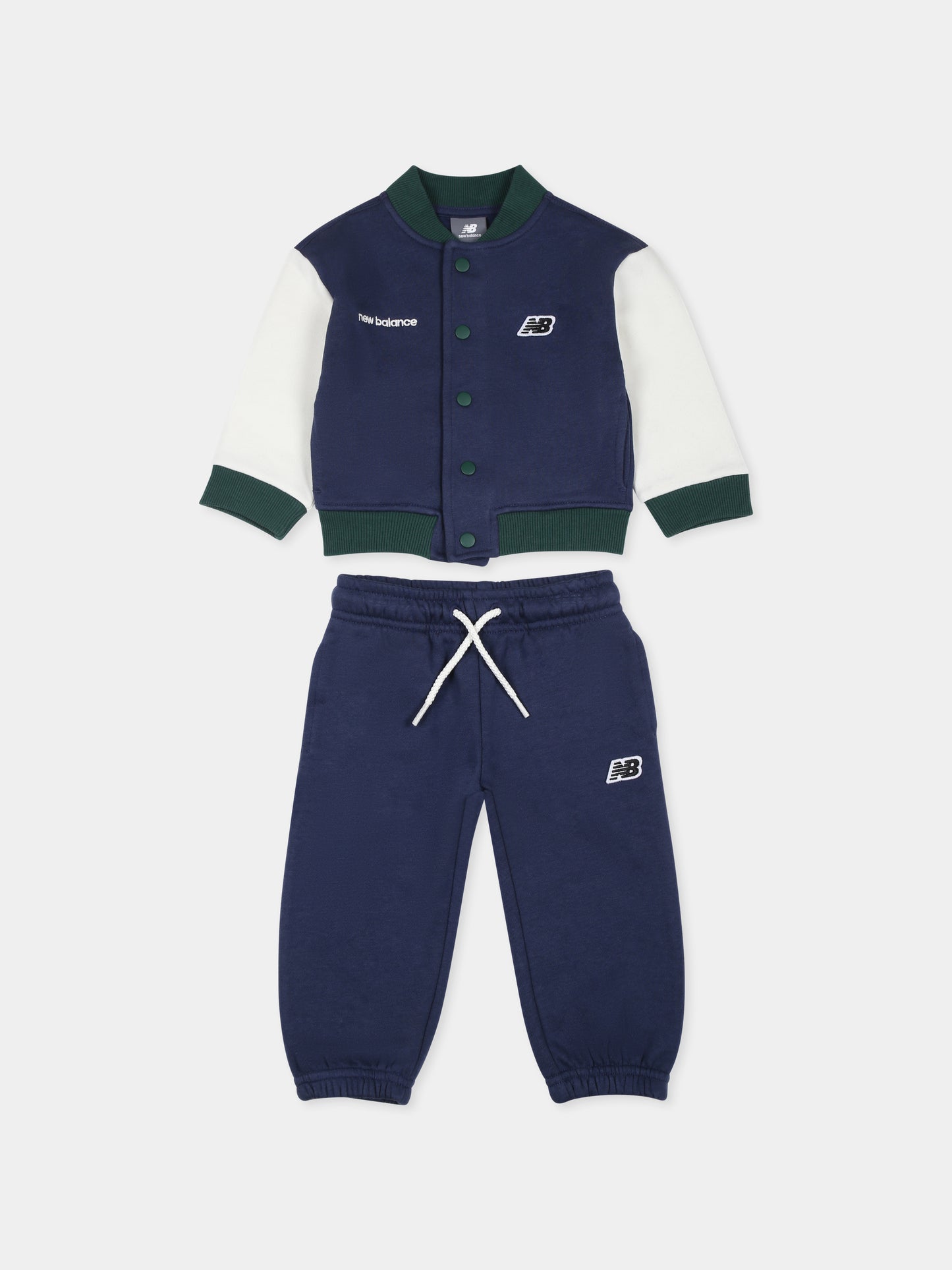 Completo blu per neonato con logo,New Balance,LAKB0098I NNY