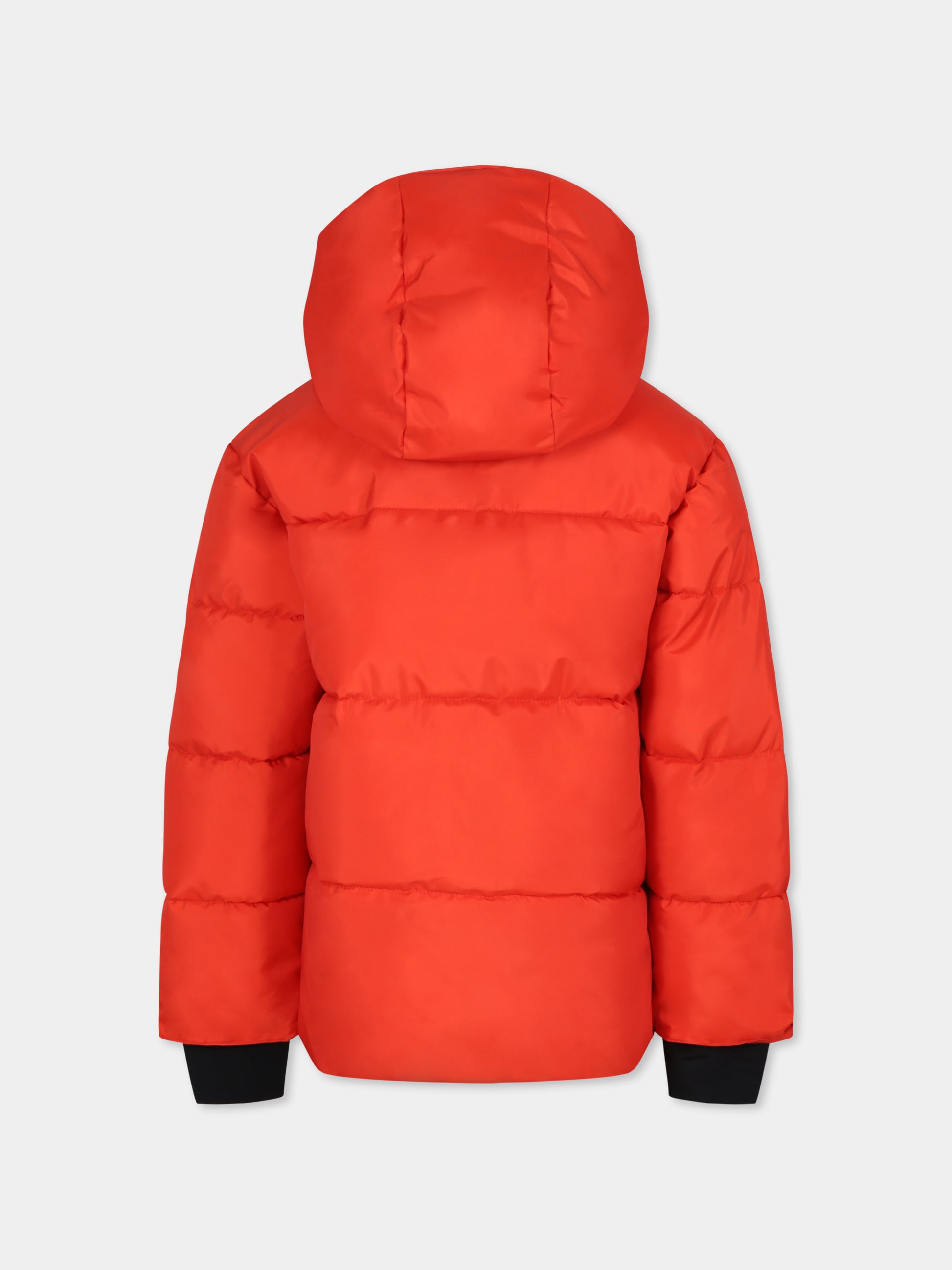 Piumino rosso per bambina con stella,Stella Mccartney Kids,TV2D10 Z0432 421