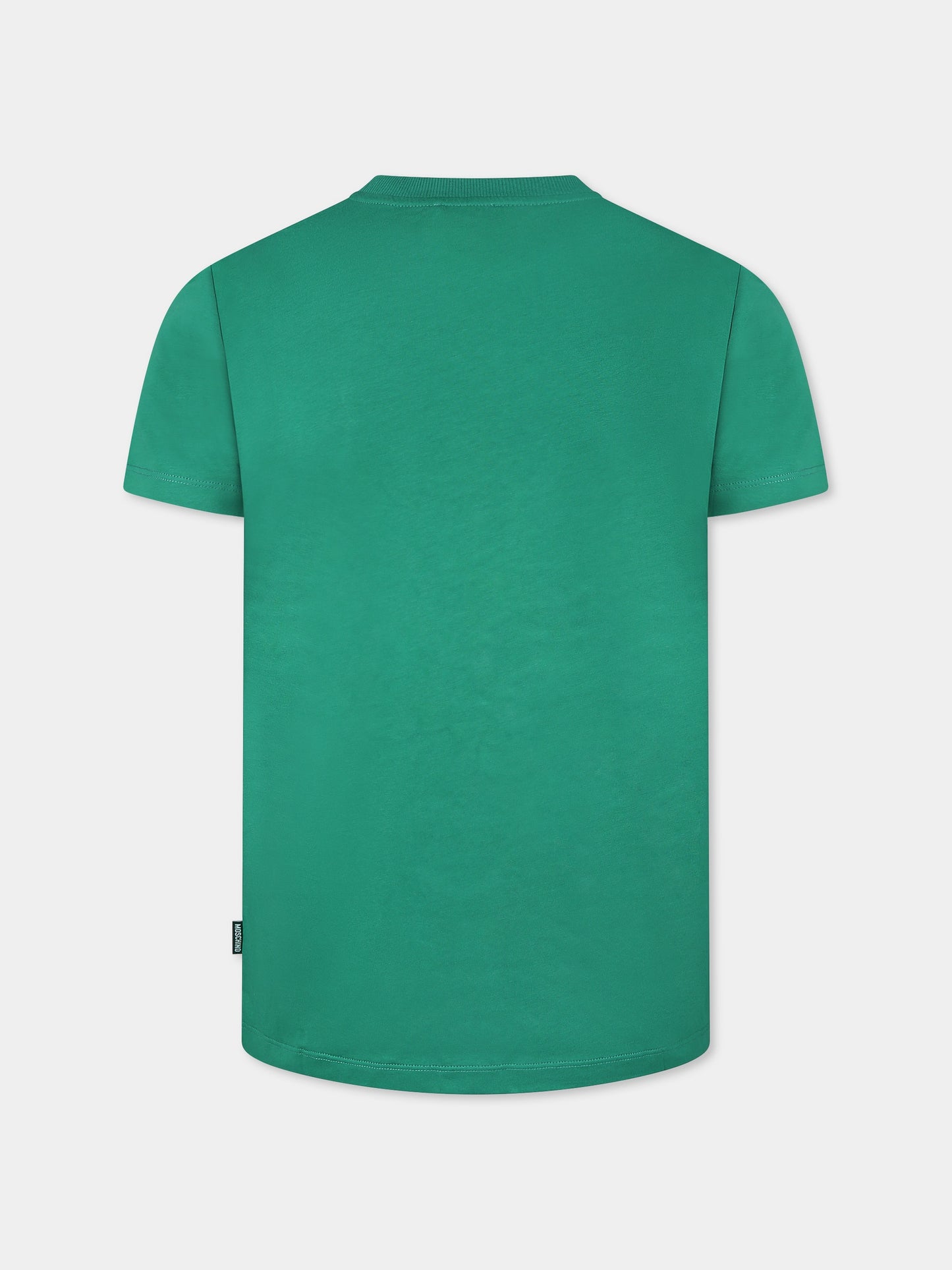 Green t-shirt for girl with Teddy Bear