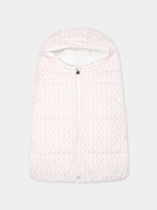 Pink sleeping bag for baby girl