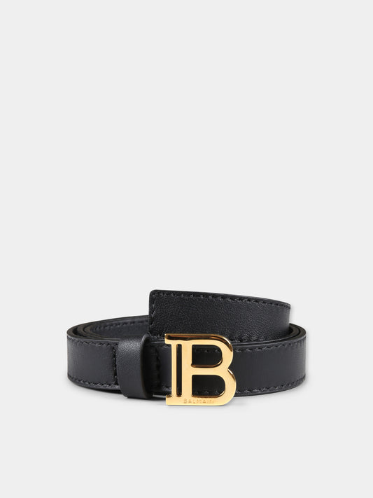 Black belt for girl with logo