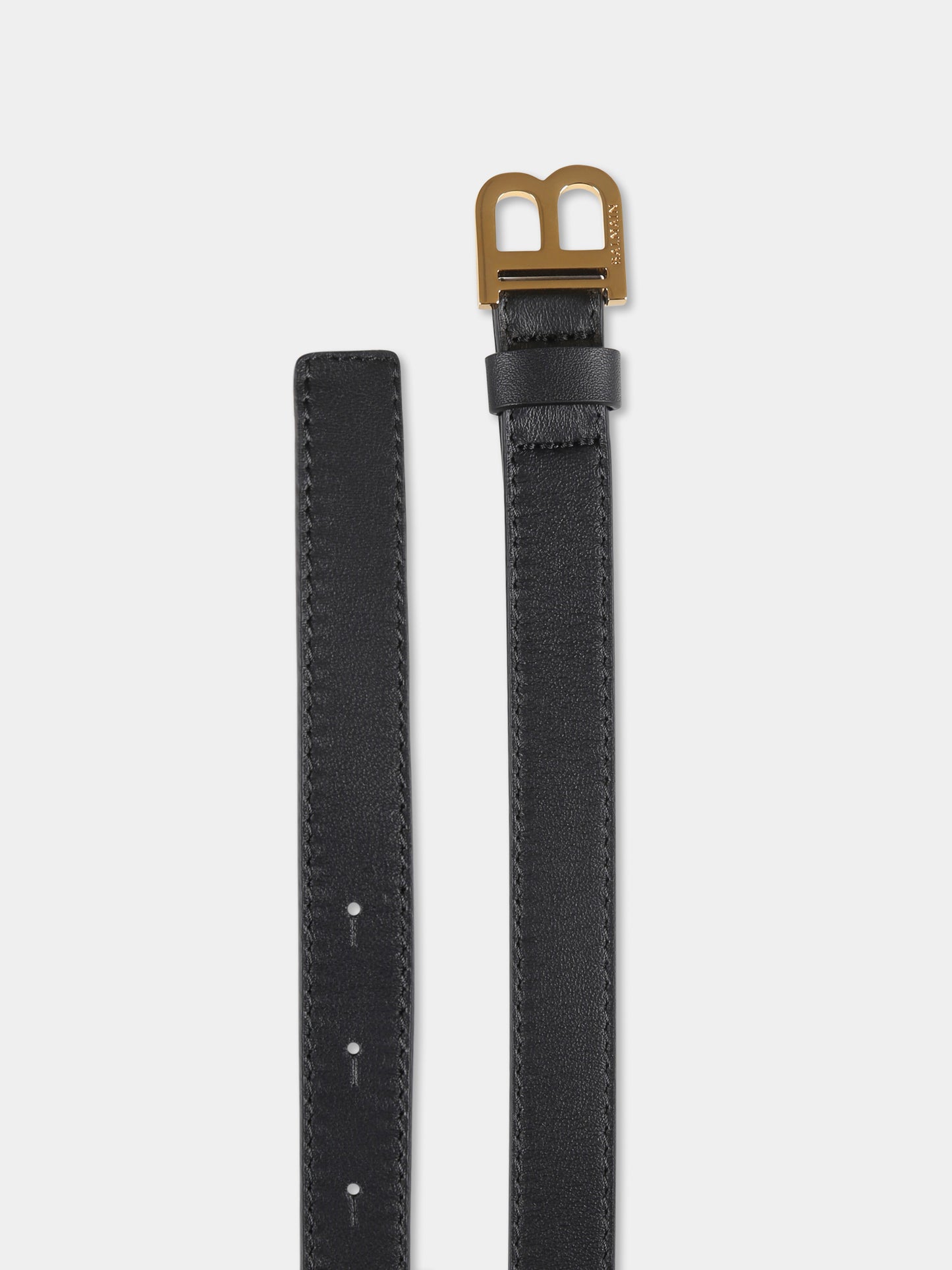 Black belt for girl with logo