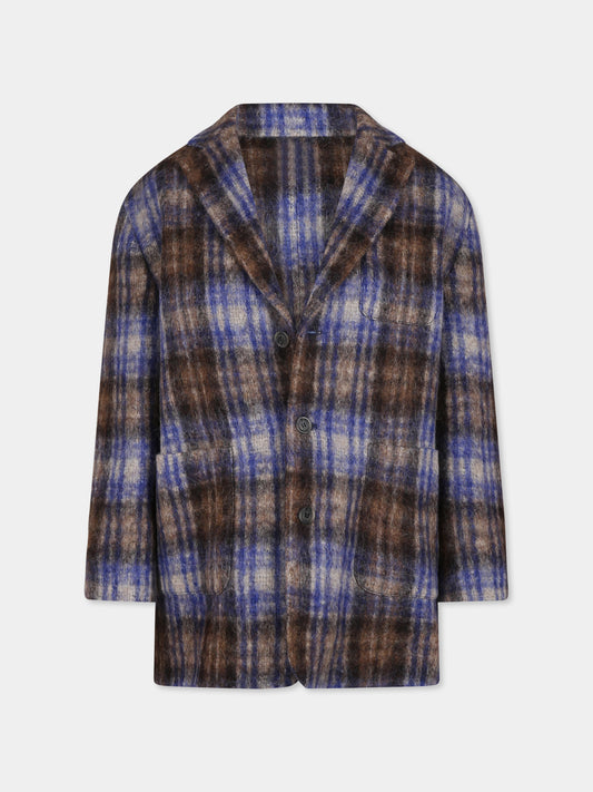 Cappotto multicolor per bambina con logo,Douuod Kids,DV2P54 E0196 904BL