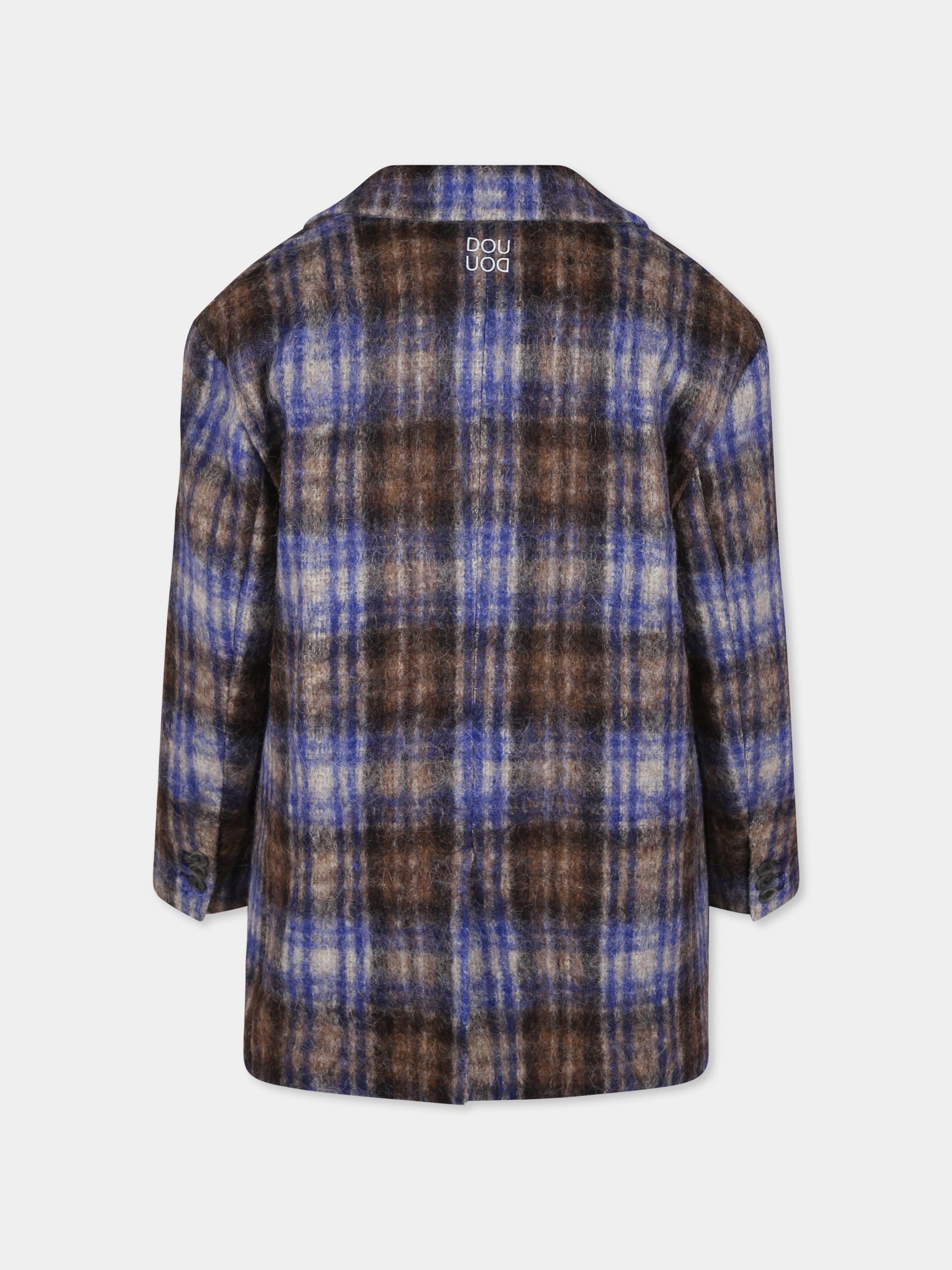 Cappotto multicolor per bambina con logo,Douuod Kids,DV2P54 E0196 904BL