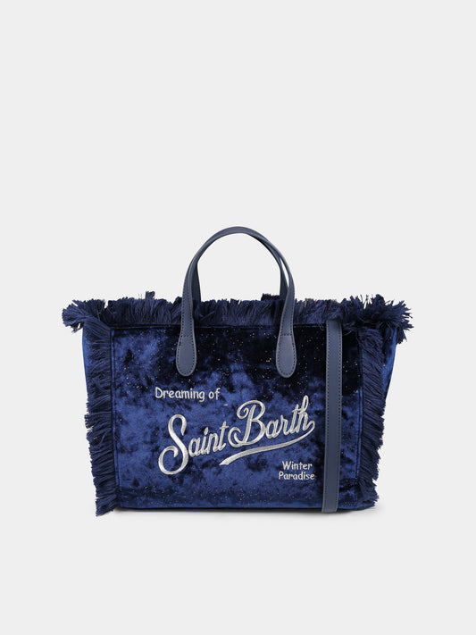 Borsa blu Colette per bambina con logo,Mc2 Saint Barth,COL0003 00221G