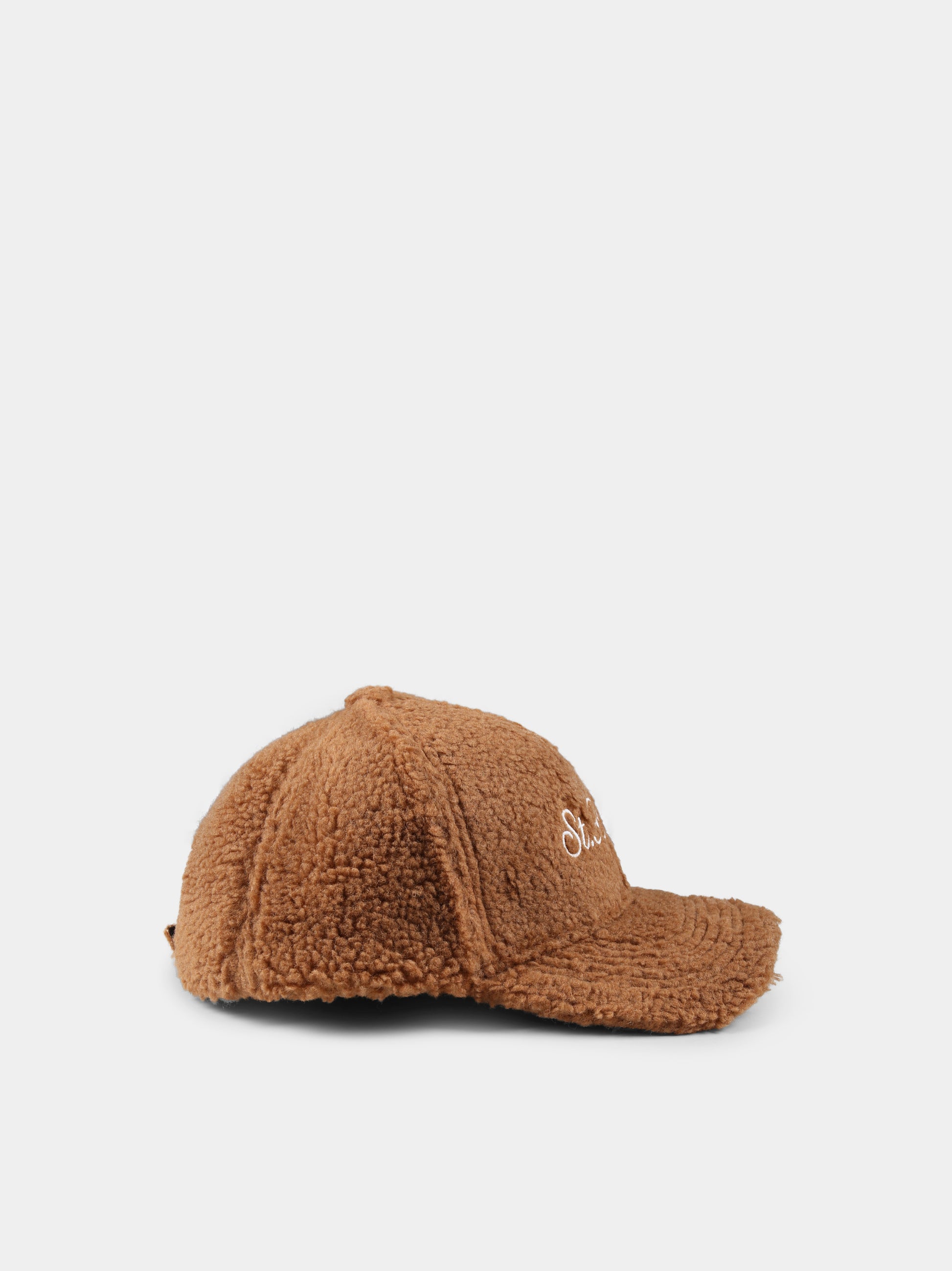 Cappello marrone per bambini con logo,Mc2 Saint Barth,BASB0008 01276G