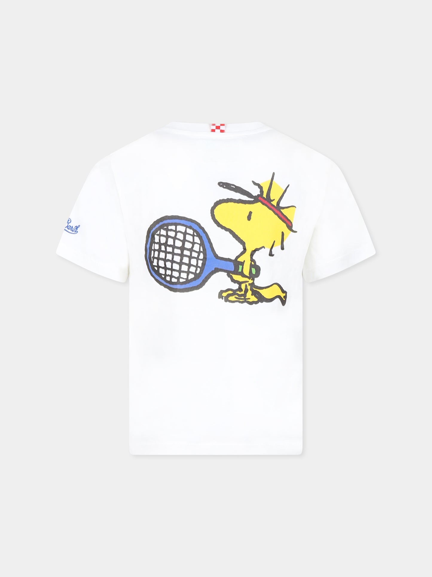 T-shirt bianca per bambino con Woodstock,Mc2 Saint Barth,CAM0001 - 00849G