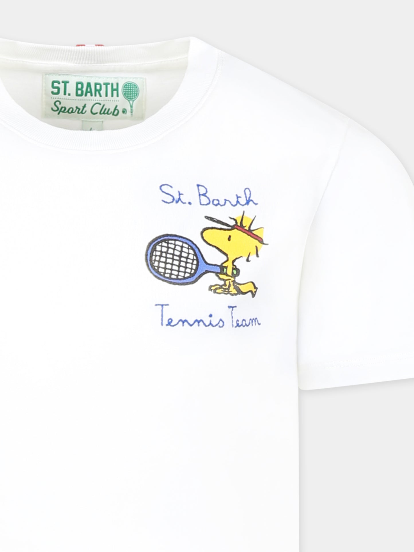 T-shirt bianca per bambino con Woodstock,Mc2 Saint Barth,CAM0001 - 00849G