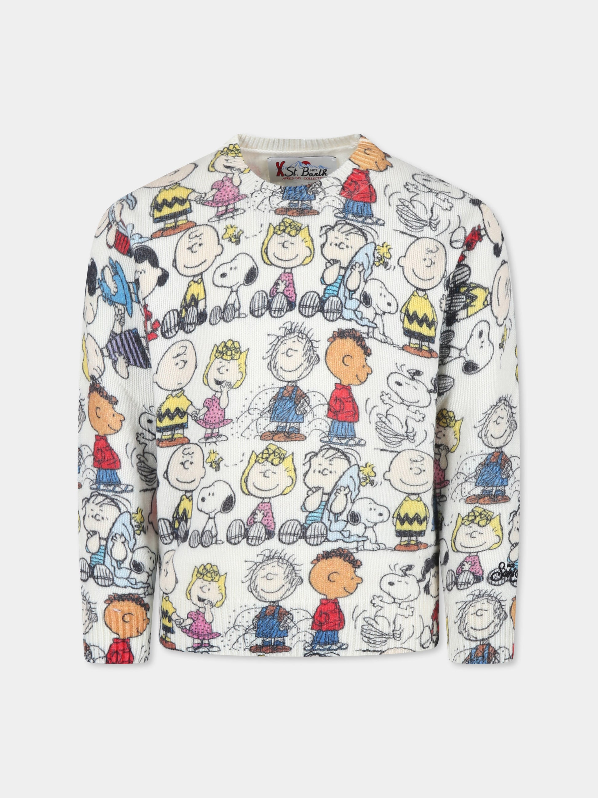 Maglione multicolor per bambino con Peanuts all over,Mc2 Saint Barth,DOU0012 - 00159G