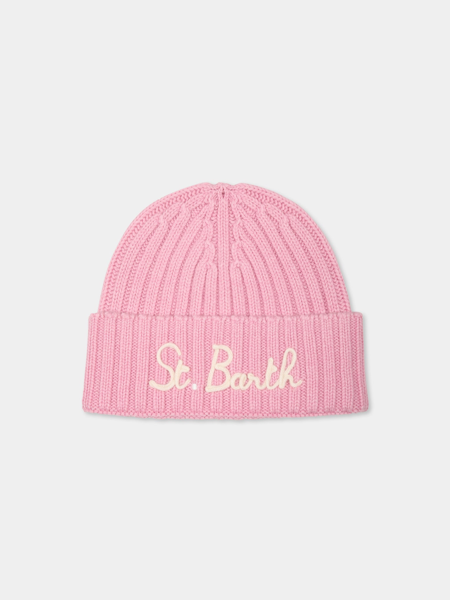 Berretto rosa per bambina con logo,Mc2 Saint Barth,WENG018 02457G
