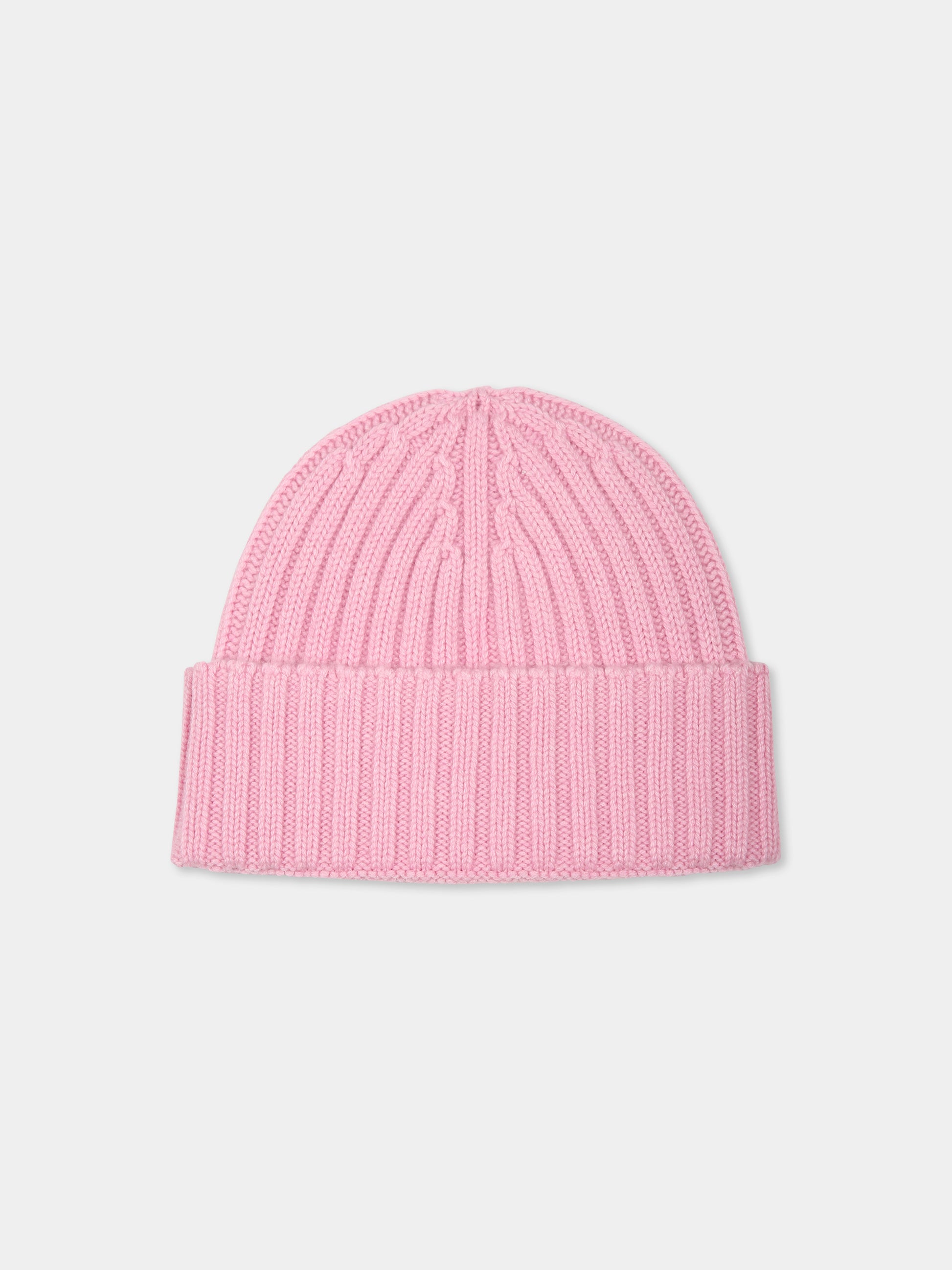 Berretto rosa per bambina con logo,Mc2 Saint Barth,WENG018 02457G