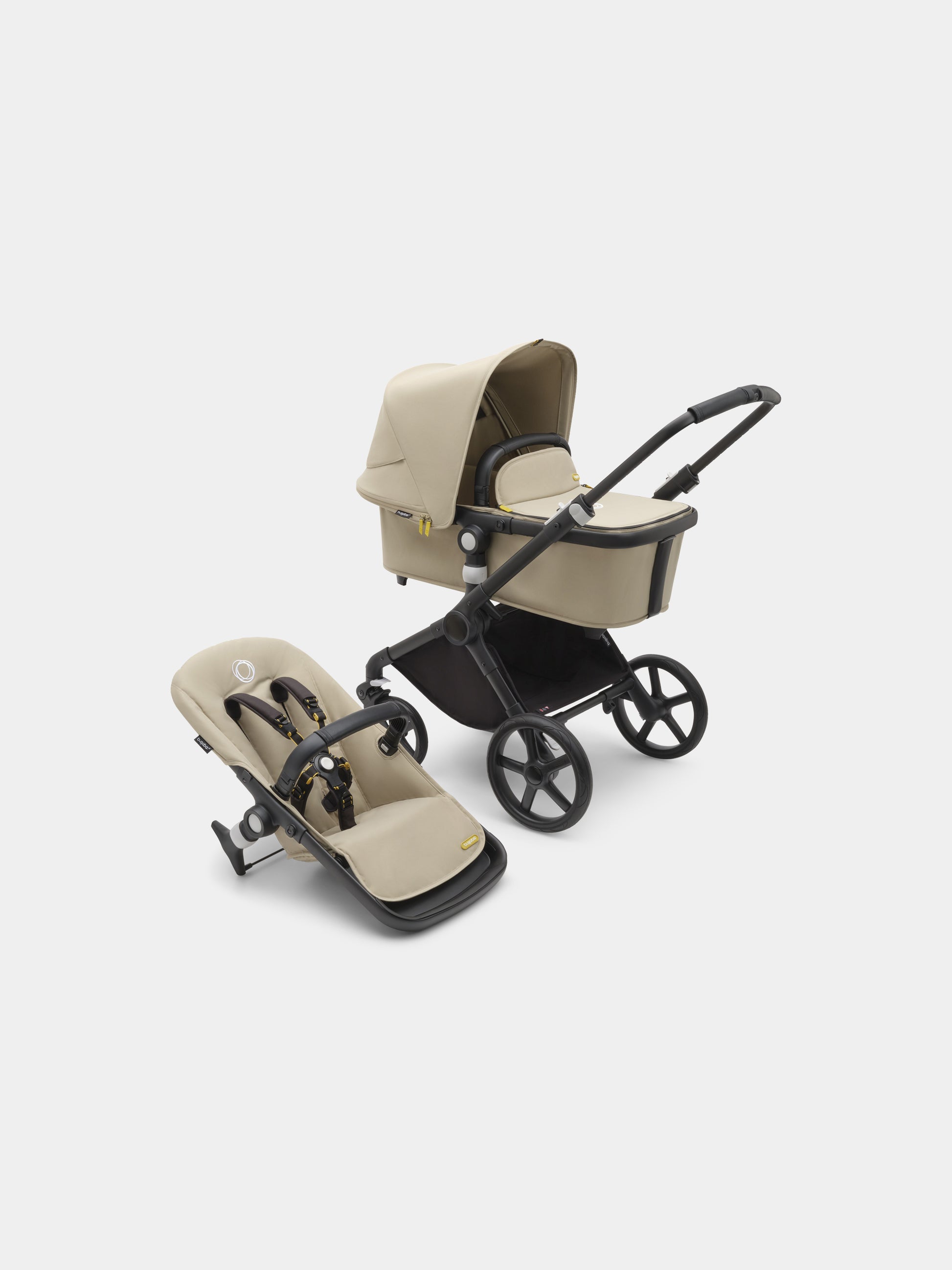 Passeggino Fox Cub completo Black/Desert beige per neonati,Bugaboo ,100175054