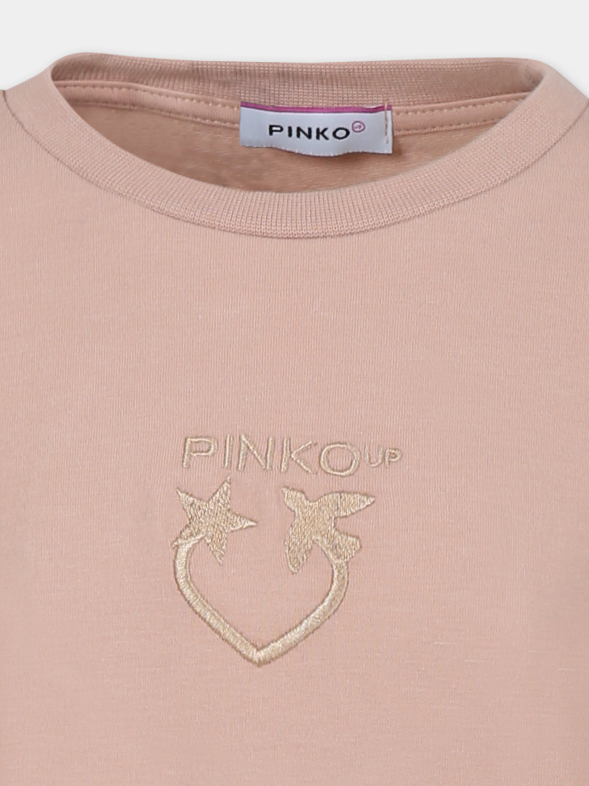 Vestito rosa per bambina con logo,Pinko,F4PIBGDR180 261