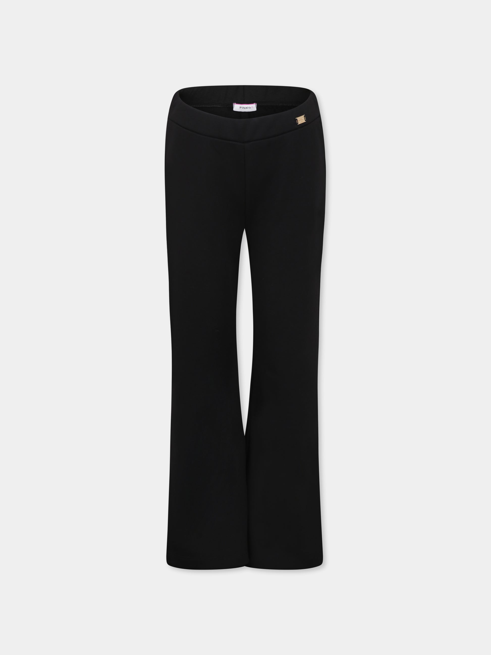 Pantaloni neri per bambina con logo,Pinko,F4PIJGPA142 110