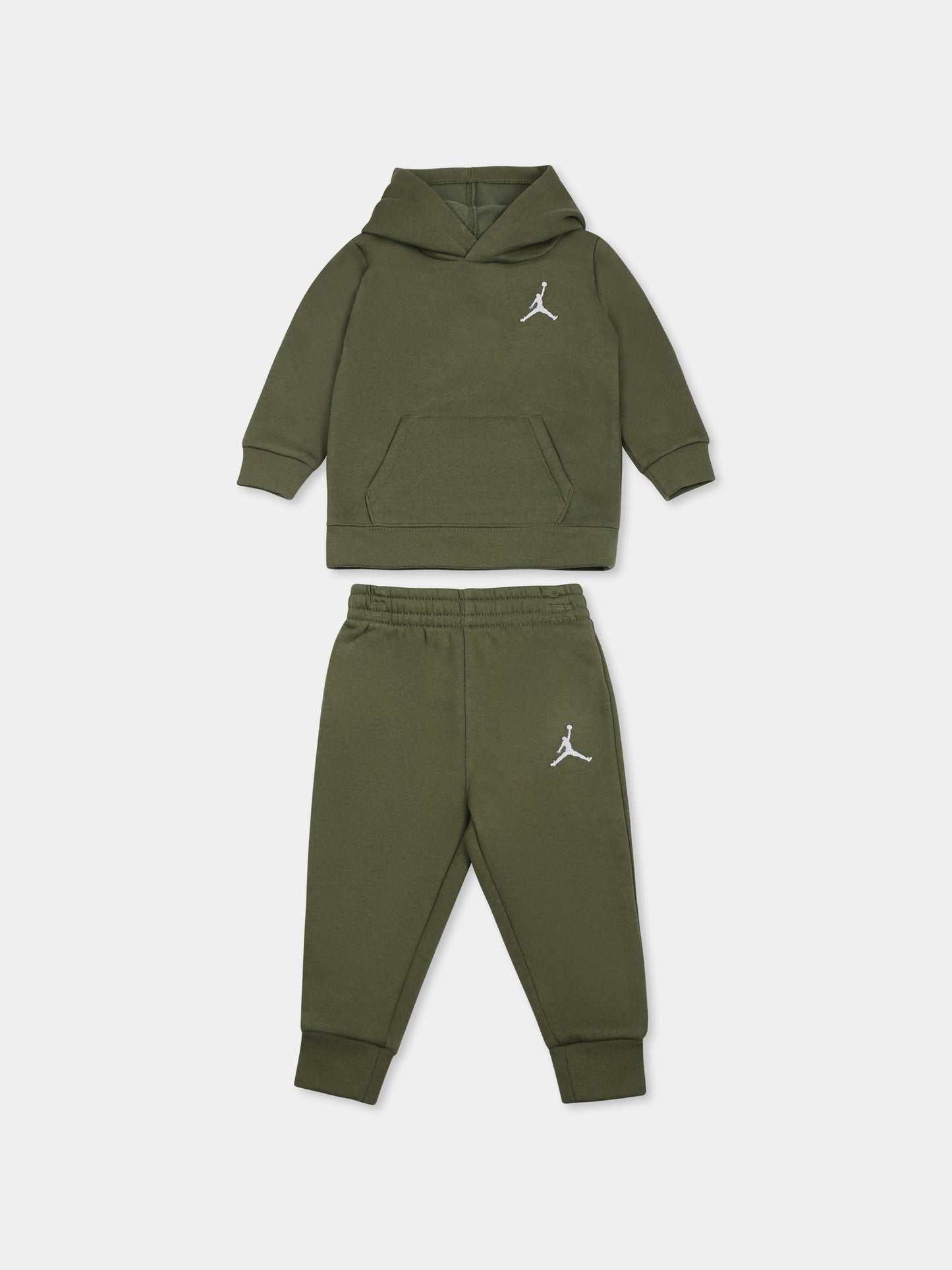 Green suit for babykids with logo