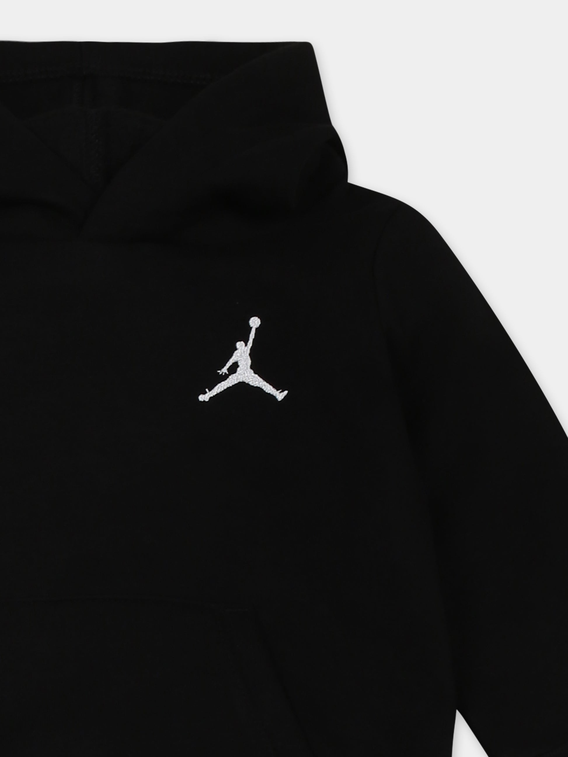 Completo nero per neonati con Jumpman e logo,Jordan,65C589 023