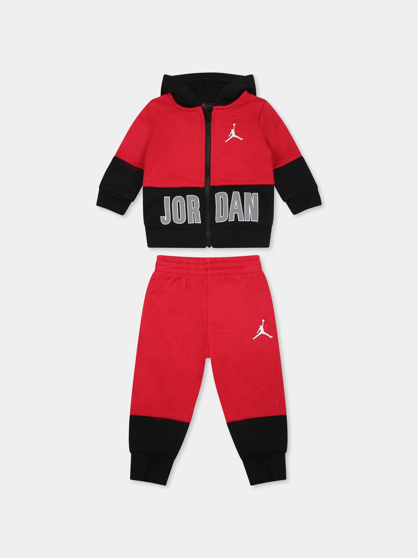 Completo rosso per neonato con Jumpman e logo,Jordan,65C054 R78