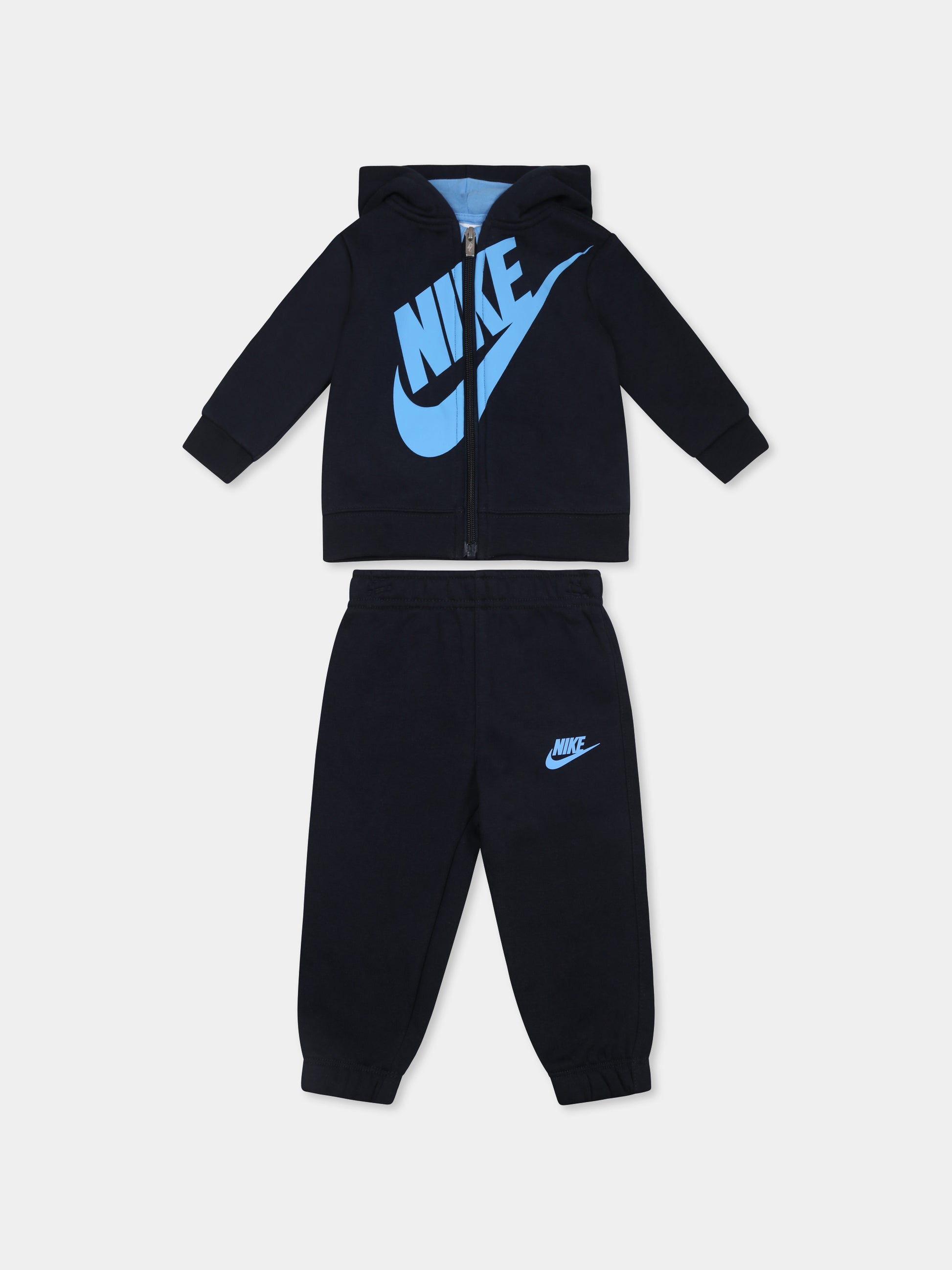 Completo blu per neonato con swoosh,Nike,66E412 695