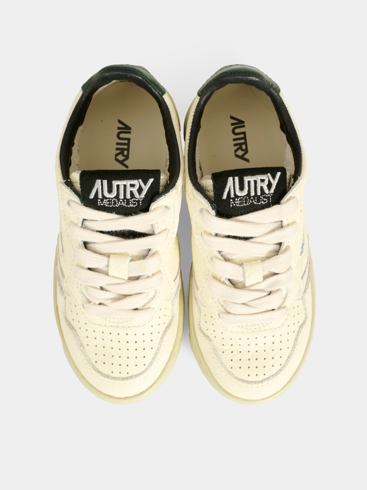 Sneakers avorio per bambini con logo,Autry,KULK NU07