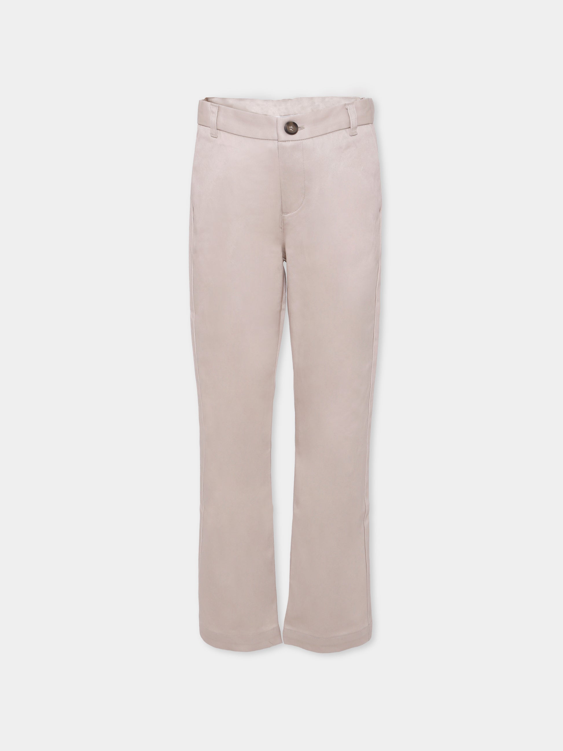 Pantaloni beige per bambino con logo,Bonpoint,W05BPAW00002 008