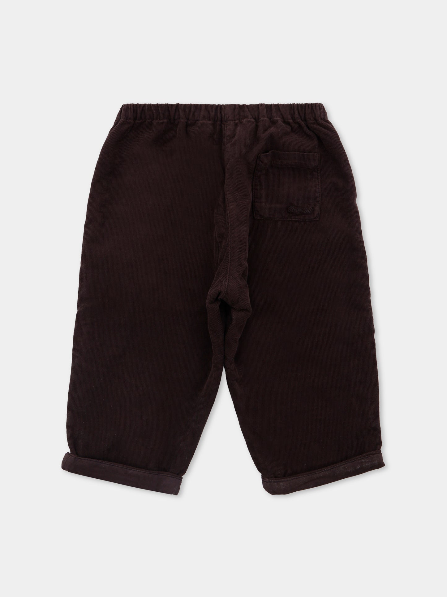 Pantaloni marroni per neonato con logo,Bonpoint,W05YPAW00001 068