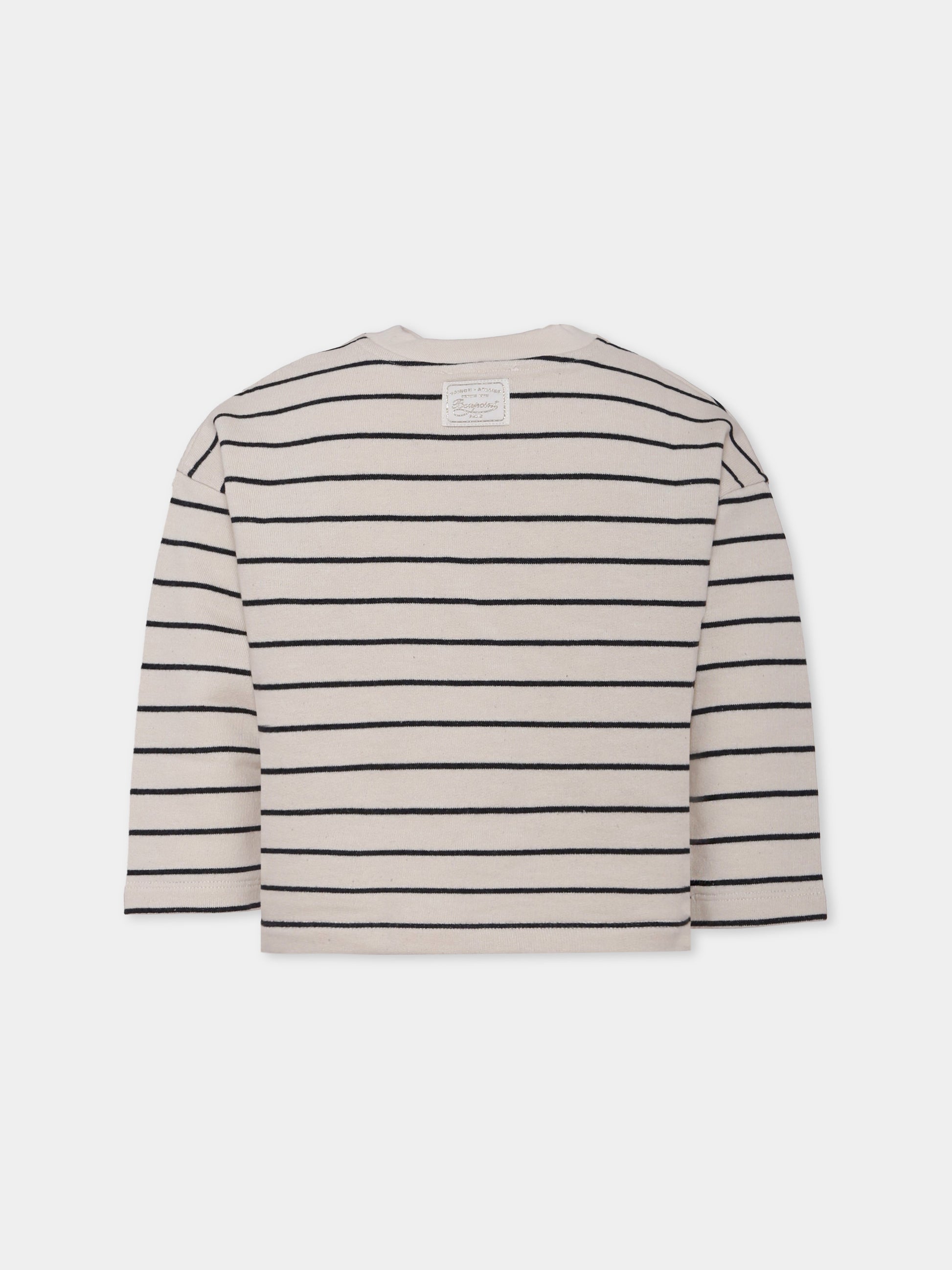 Felpa avorio per bambina con macchina fotografica,Bonpoint,P05GSWK00001 299