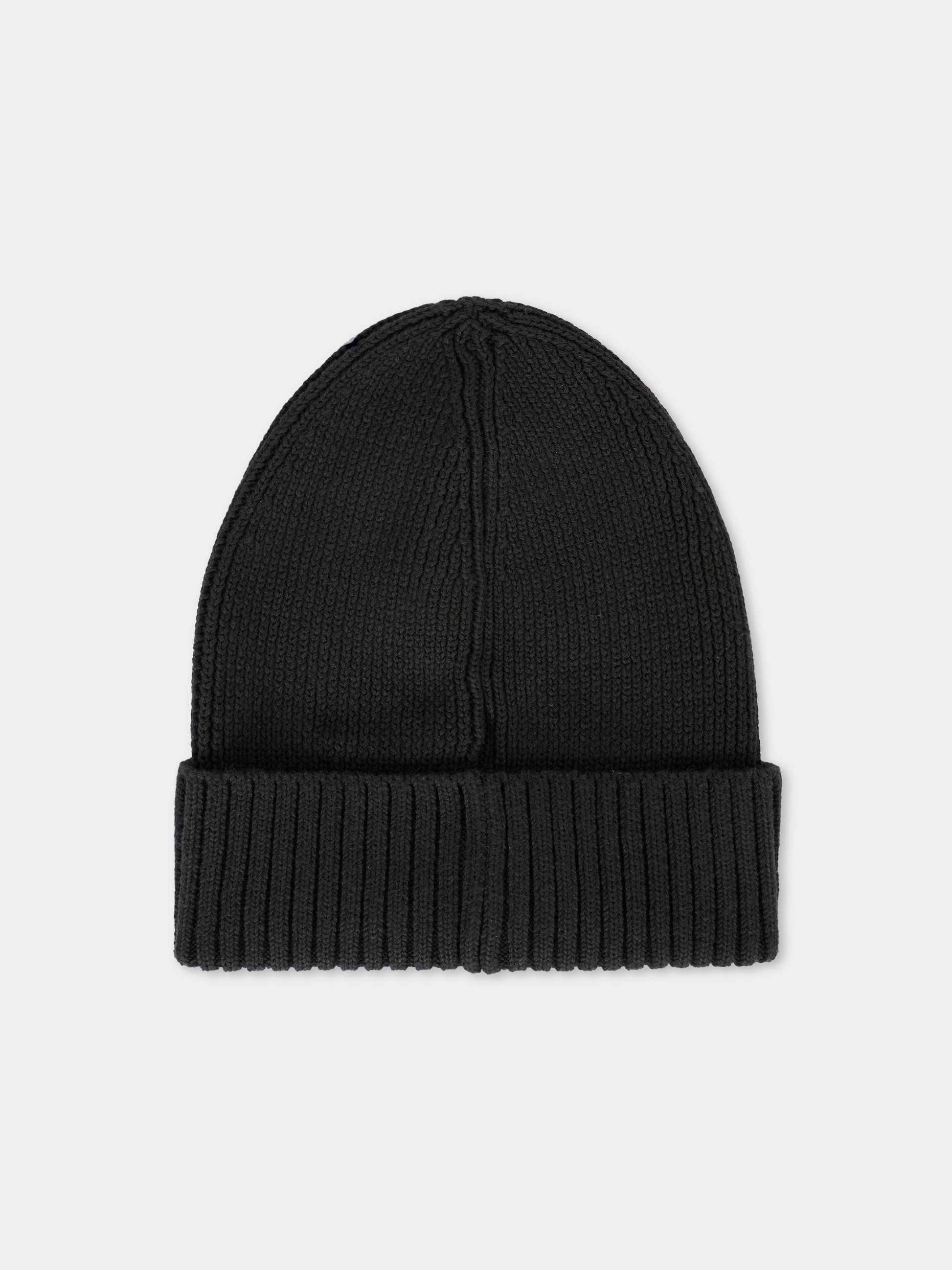 Berretto nero per bambini con logo,Tommy Hilfiger Junior,25CTAAU0AU01526 BDS