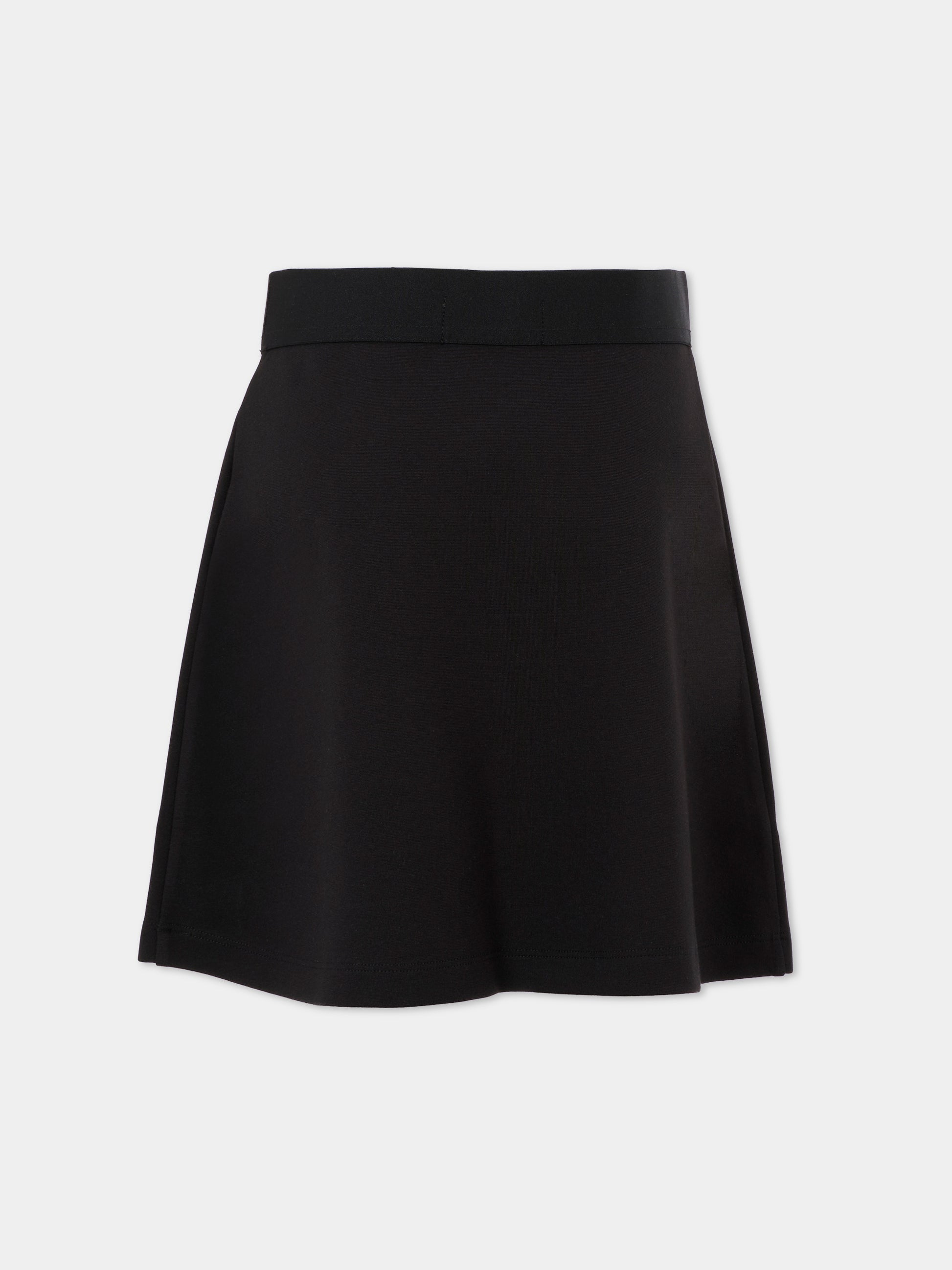 Gonna nera per bambina con logo bianco,Calvin Klein Kids,25CCKIG0IG02784 BEH