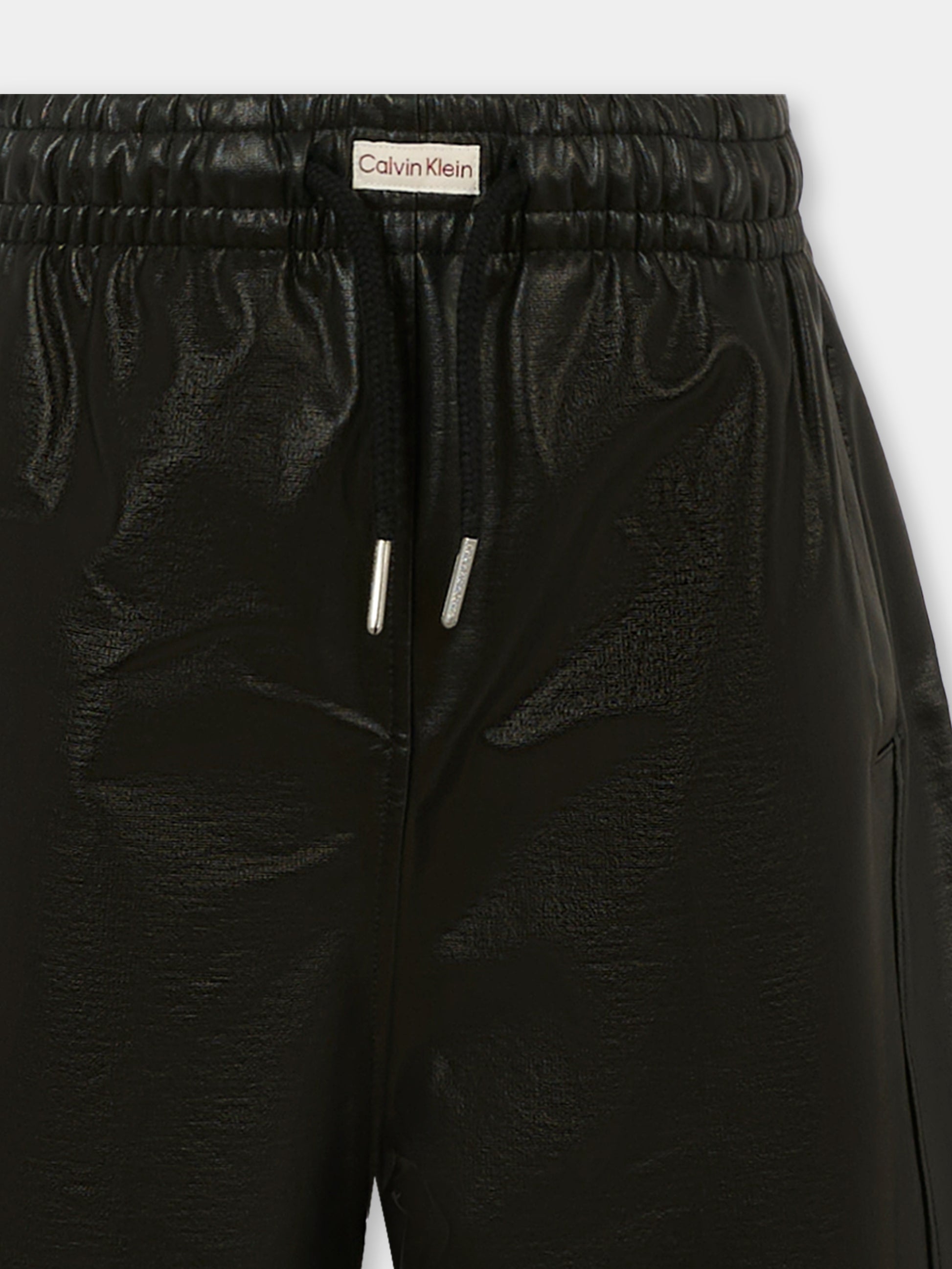 Pantaloni neri per bambina,Calvin Klein Kids,25CCKIG0IG02983 BEH