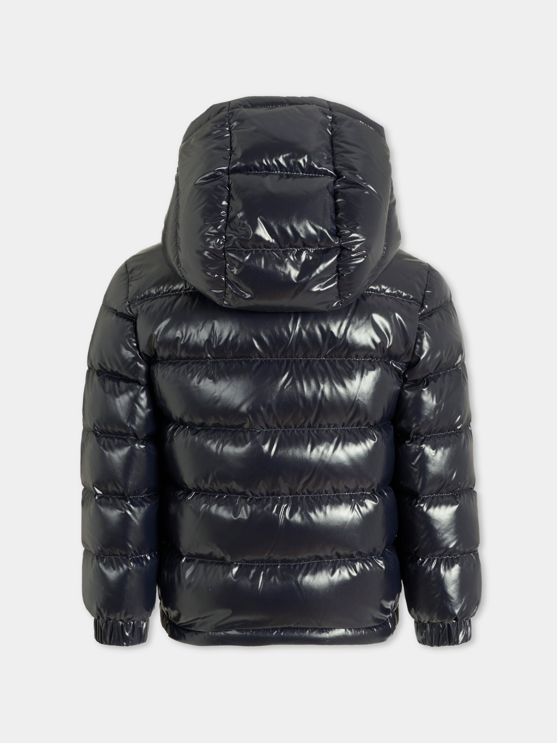 Piumino New Aubert blu per bambino con logo,Moncler Kids,K2954 - 1A00022 - 597Z8 742