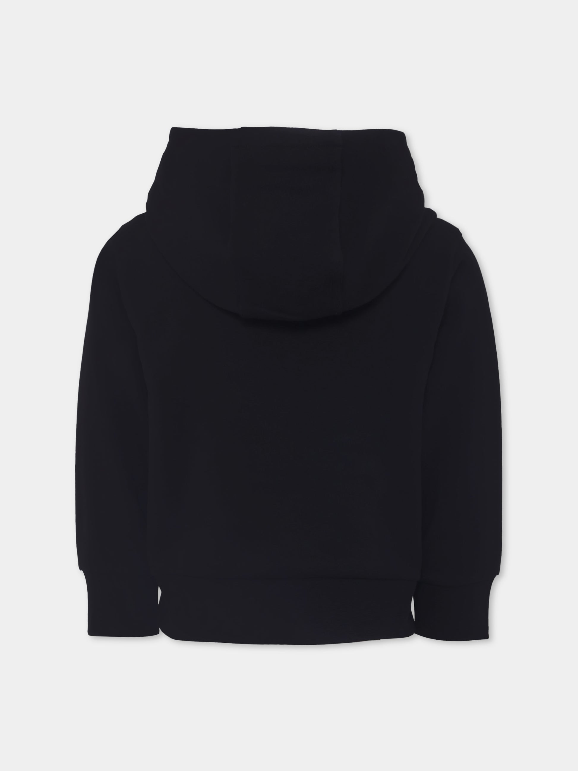 Felpa nera per bambini con logo,Moncler Kids,K2954 - 8G00017 - 899PS 999