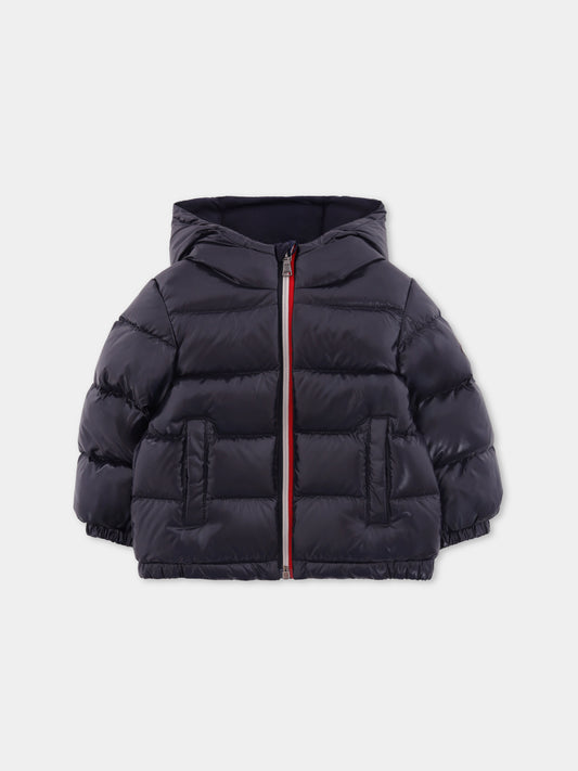 Piumino New Aubert blu per neoanto con logo,Moncler Kids,K2951 - 1A00002 - 597Z8 742