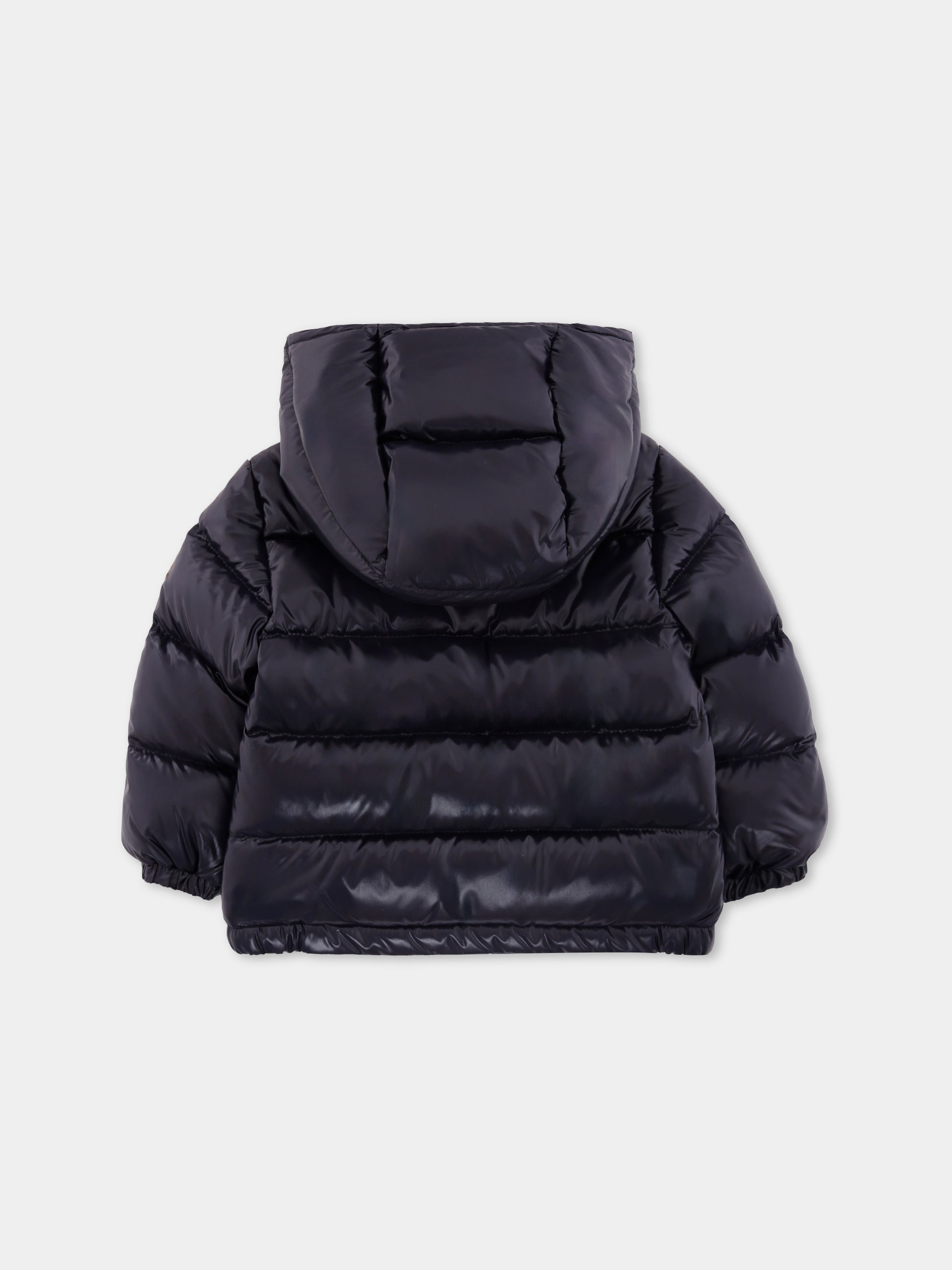 Piumino New Aubert blu per neoanto con logo,Moncler Kids,K2951 - 1A00002 - 597Z8 742