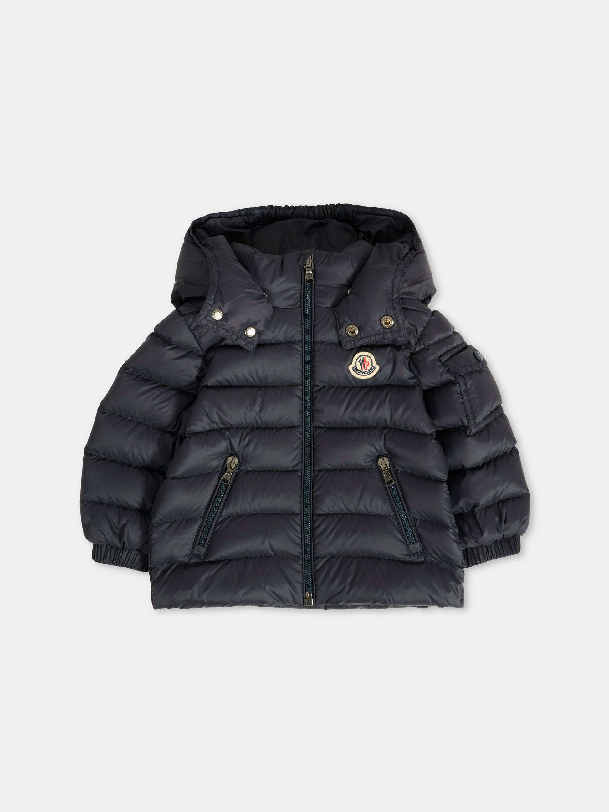 Piumino Jules blu per neonato con logo,Moncler Kids,K2951 - 1A00005 - 53079 742