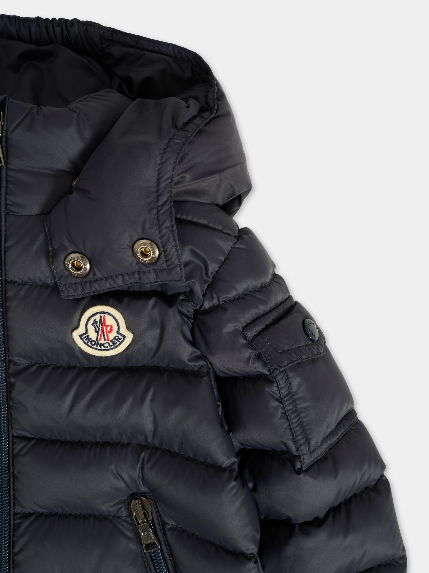 Piumino Jules blu per neonato con logo,Moncler Kids,K2951 - 1A00005 - 53079 742