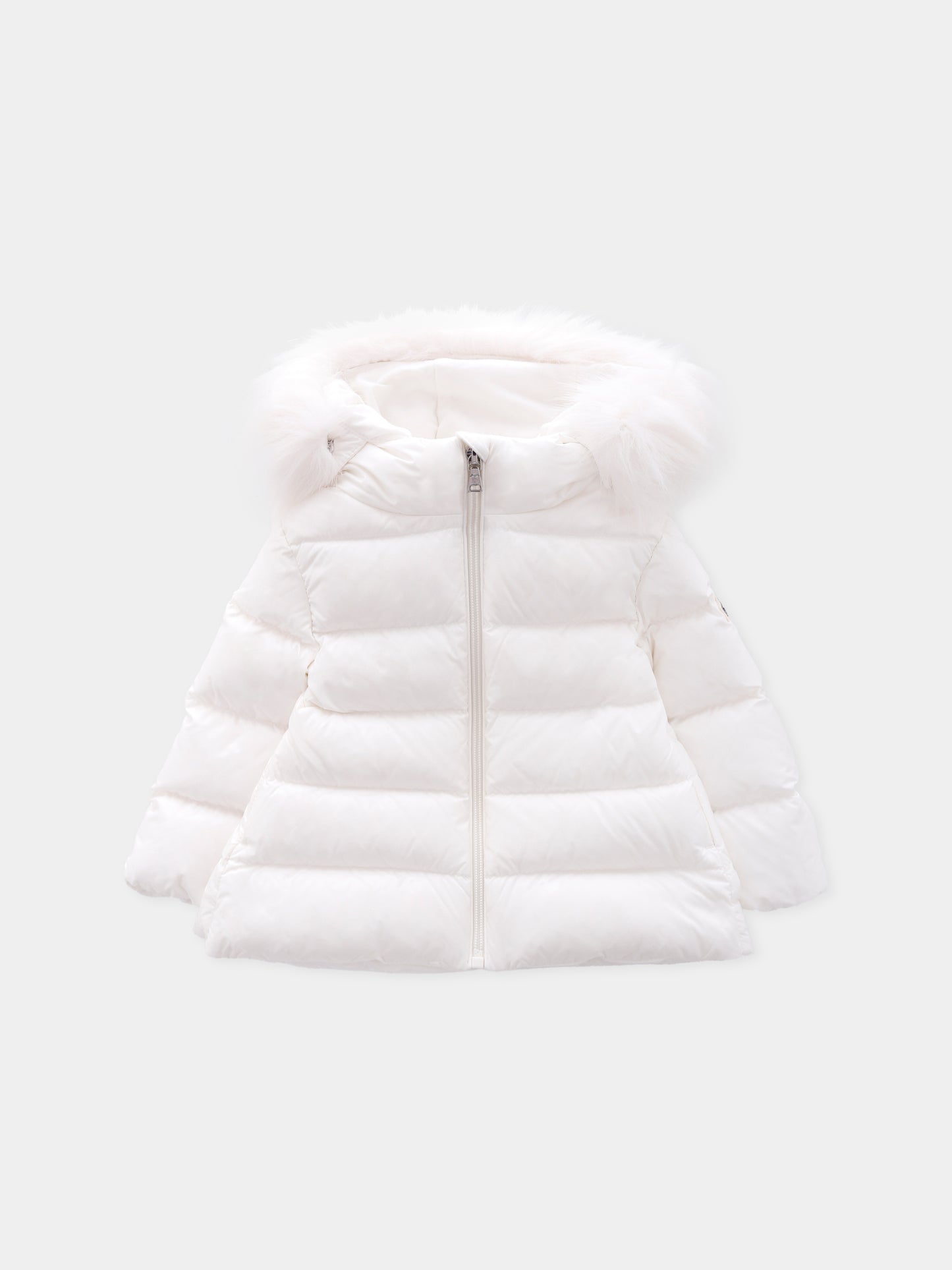 Piumino Obie bianco per neonata con logo,Moncler Kids,K2951 - 1A00012 - 597YF 034