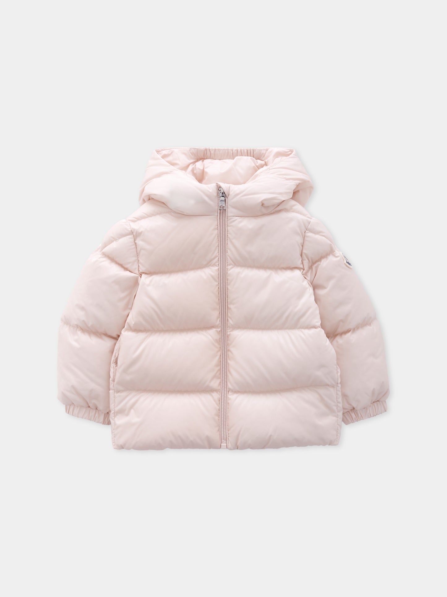 Piumino Sharon rosa per neonata con logo,Moncler Kids,K2951 - 1A00017 - 597YF 51N