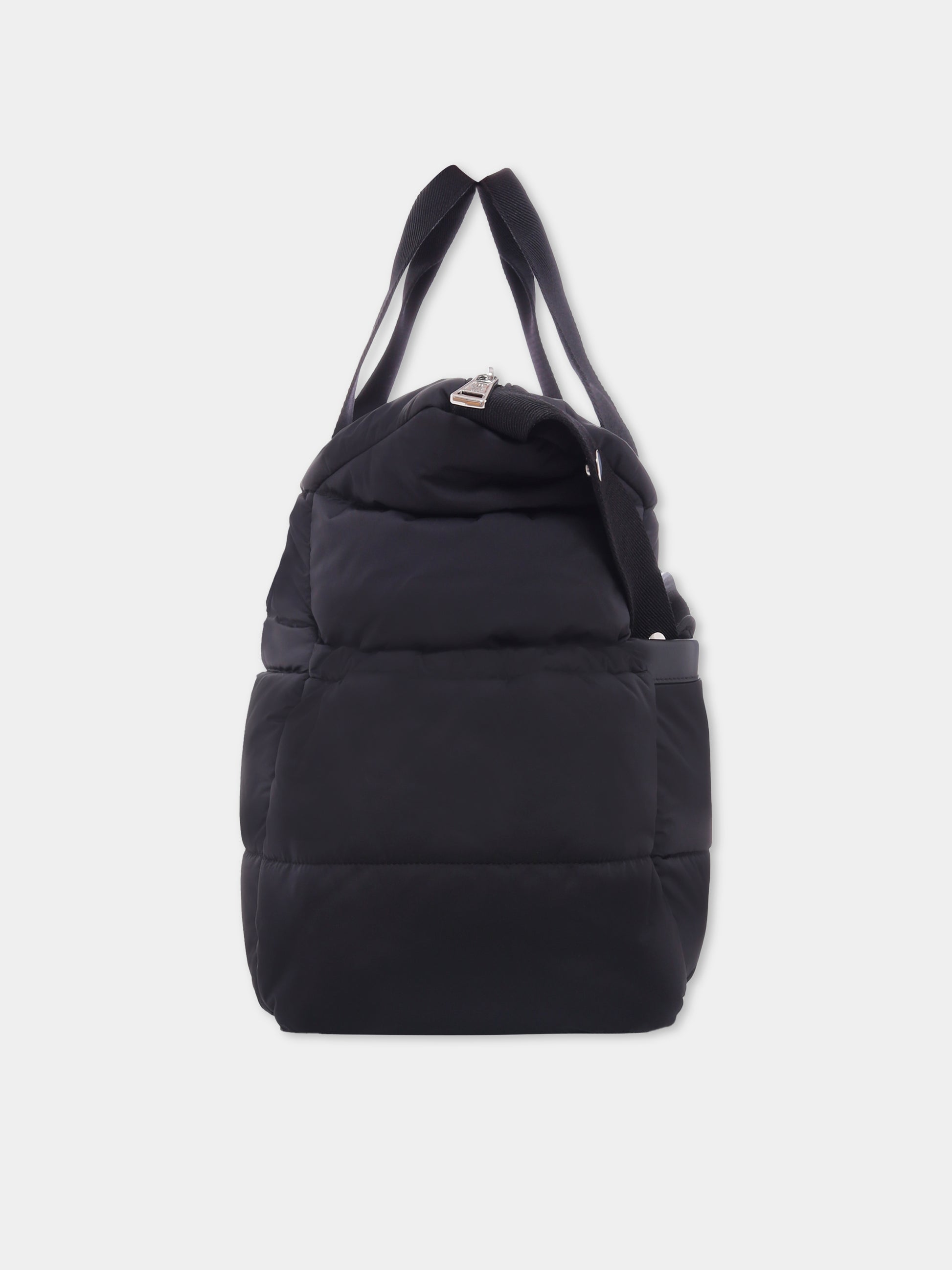 Borsa mamma nera per neonati con logo,Moncler Kids,K2951 - 5D00001 - M6811 999