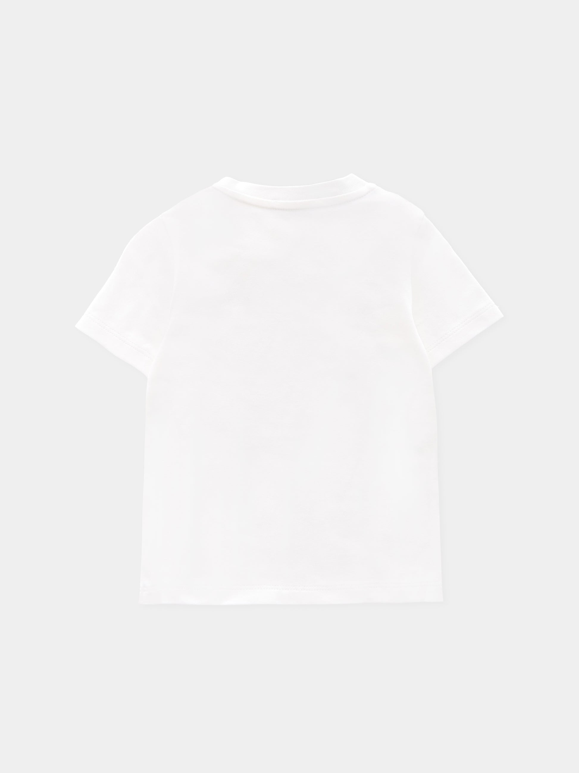 T-shirt bianca per neonati con logo,Moncler Kids,K2951 - 8C00006 - 89AUM 034