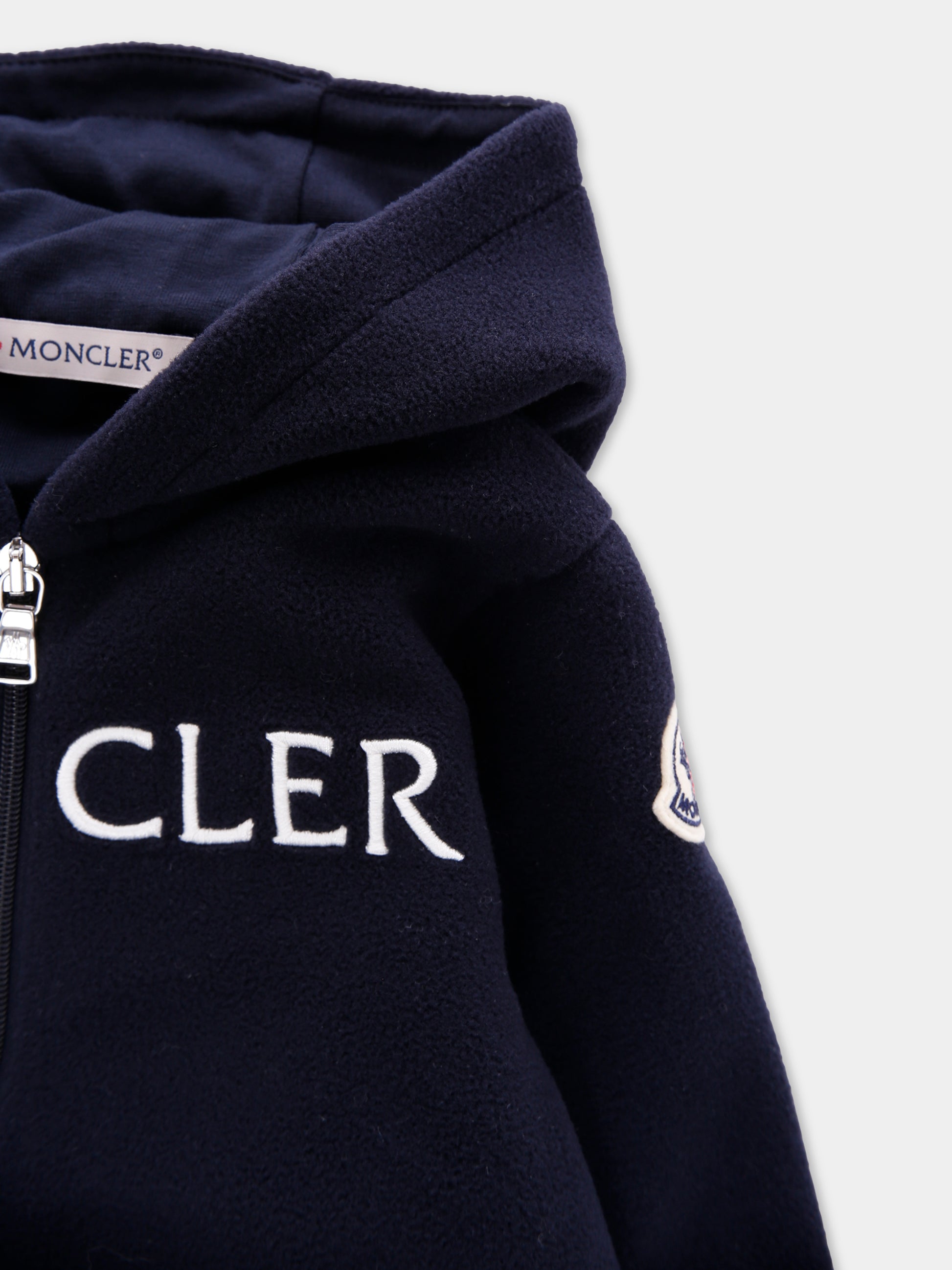 Tutina blu per neonati con logo,Moncler Kids,K2951 - 8L00003 - 80093 778