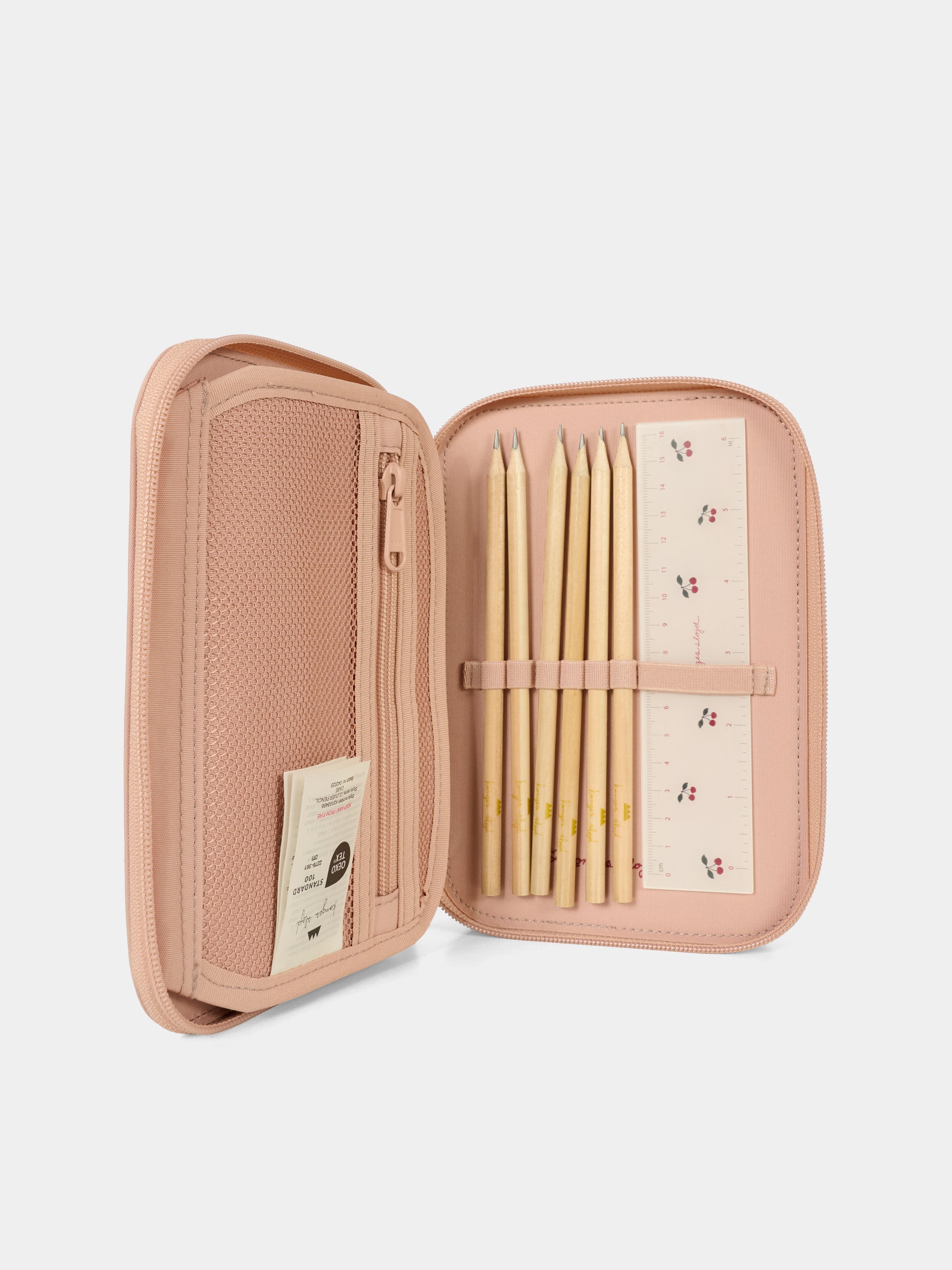 Astuccio rosa per bambina con ciliegie,Konges Sløjd,KS103456 MAHOGANY ROSE