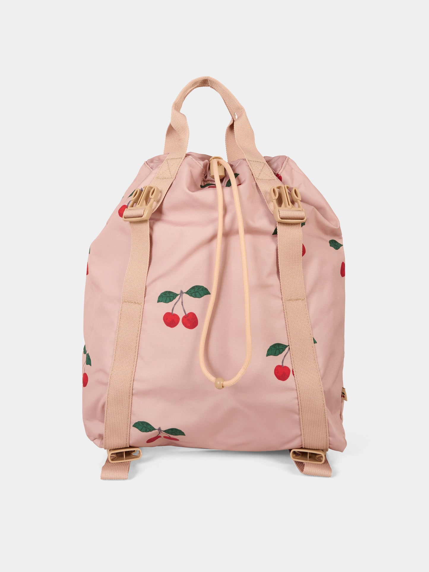 Zaino rosa per bambina con ciliegie,Konges Sløjd,KS103457 MAHOGANY ROSE