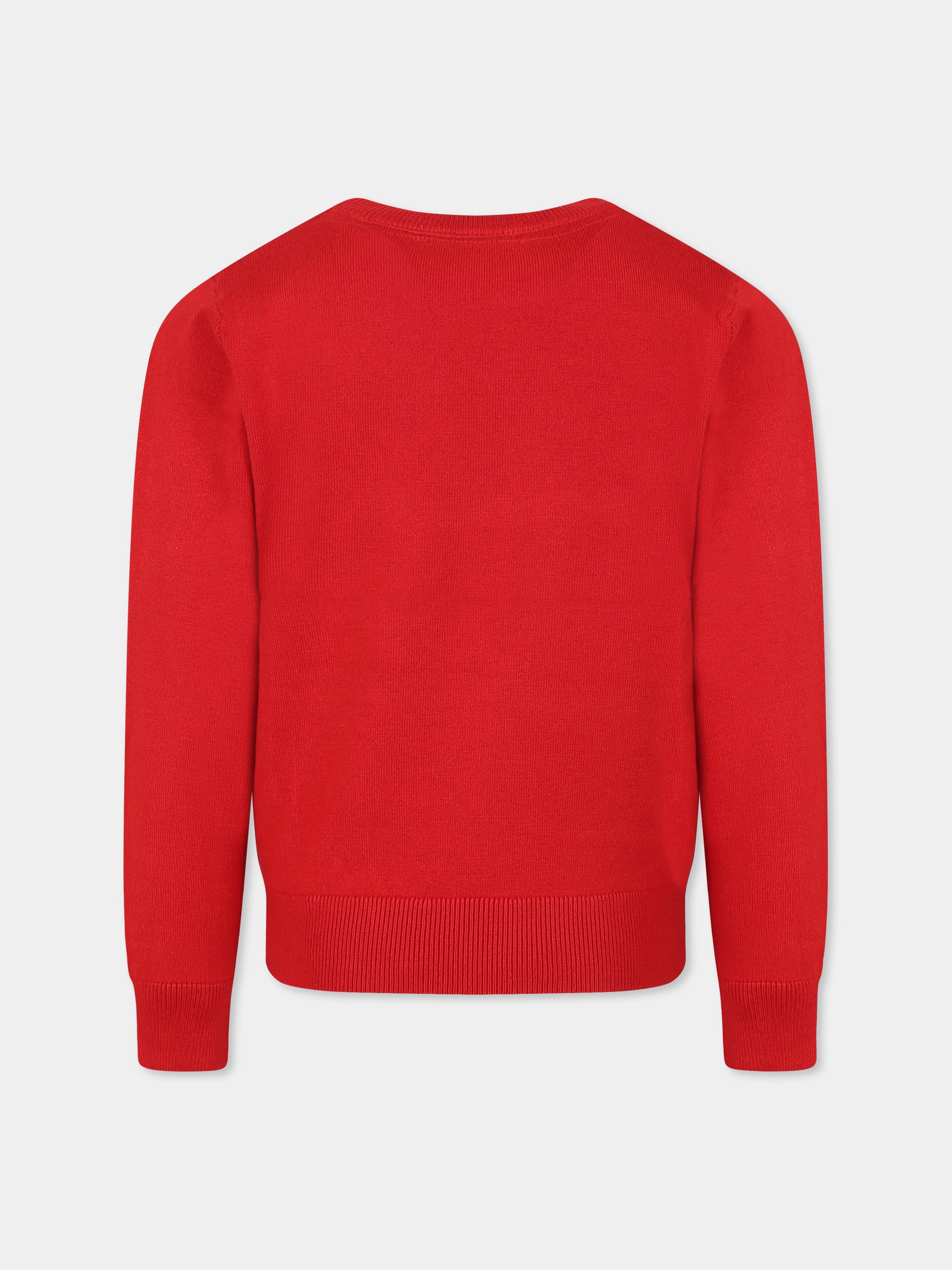 Maglione rosso per bambino con ricamo,Richmond,RBA24066MA RED