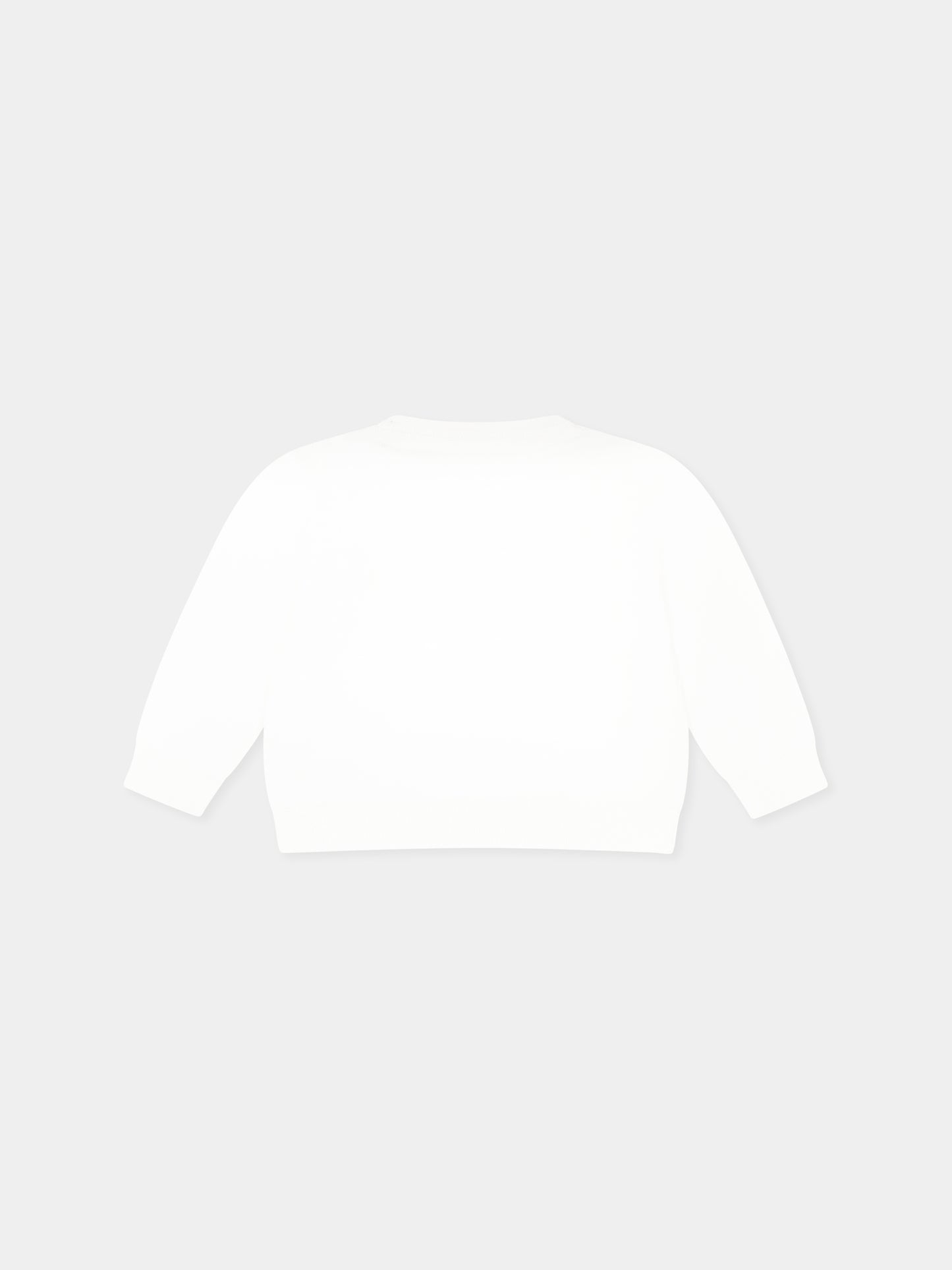 Maglione bianco per neonata con logo,Richmond,RIA24057MA OFF-WHITE