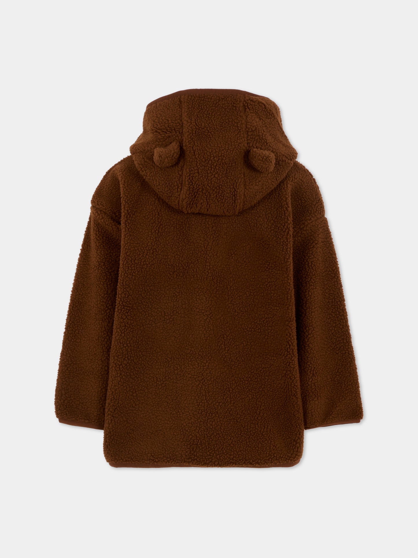 Ecopelliccia marrone per bambini con orso,Mini Rodini,2571012216