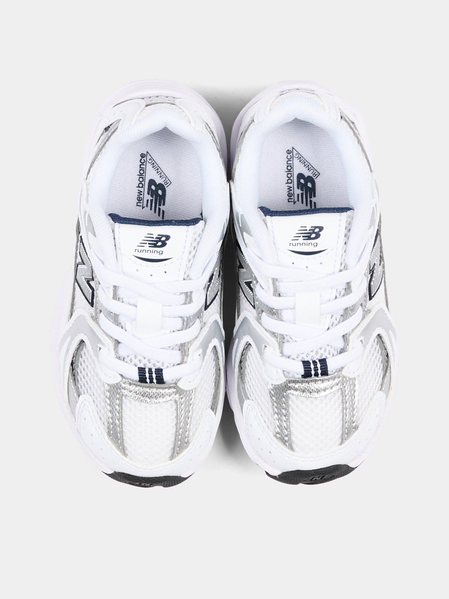 White 530 Bungee Lace sneakers for kids