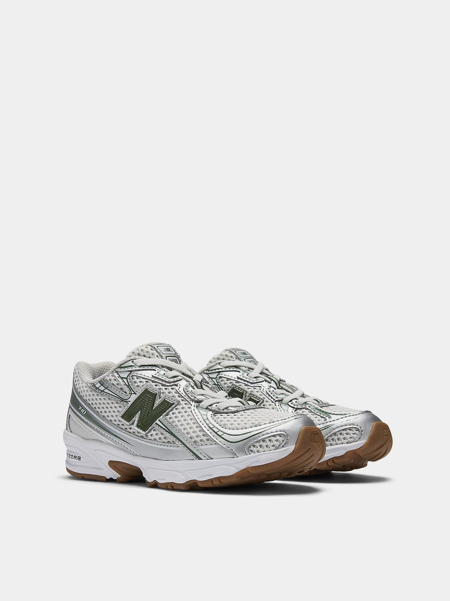 Sneakers 740 grigie e verdier bambini con logo,New Balance,PZ740SF