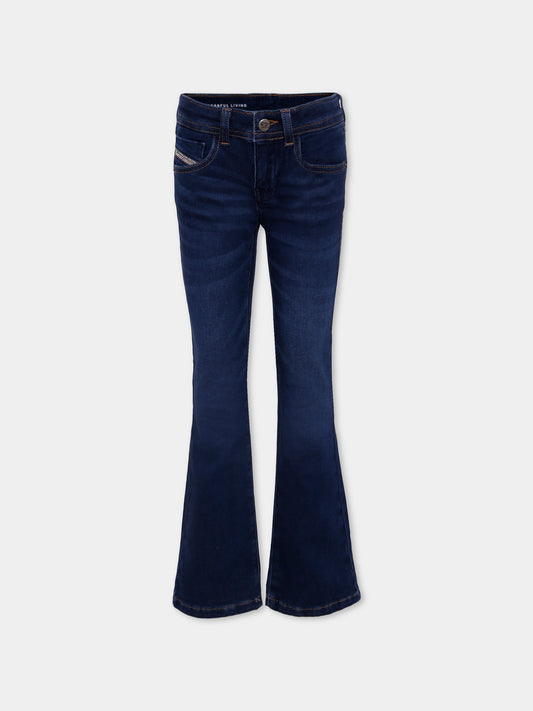 Jeans denim per bambina con logo,Diesel,J02341-KXBQG-K01