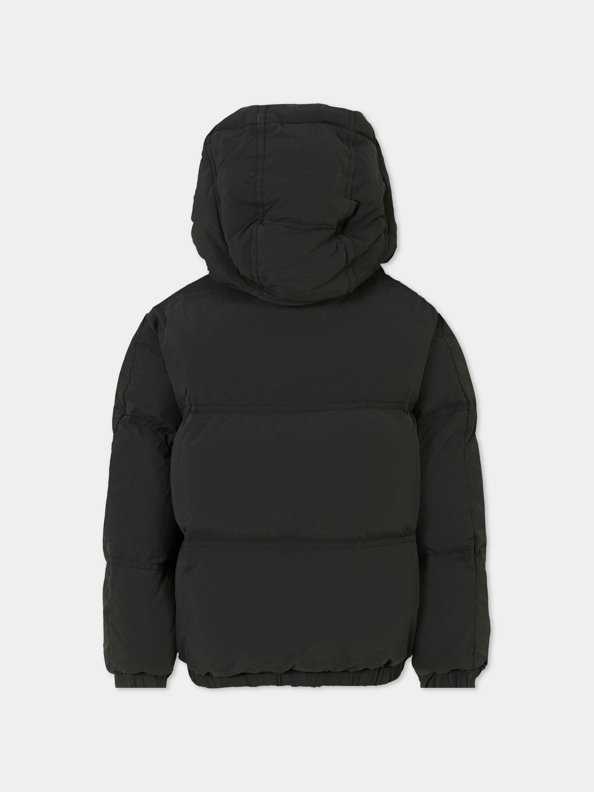 Piumino nero per bambini con logo,Diesel,J02422-KXBQ0-K900